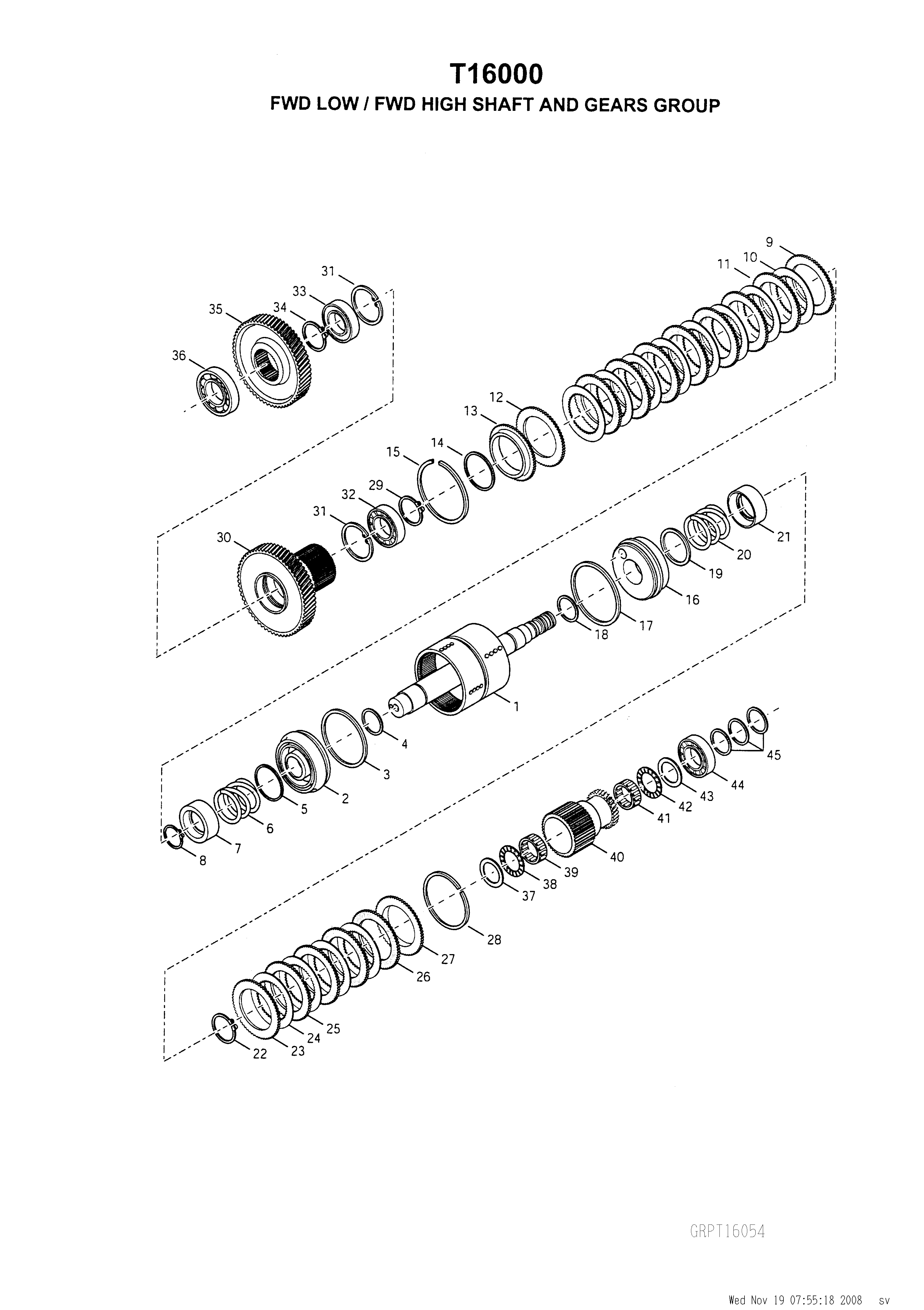 drawing for CNH NEW HOLLAND 291556A1 - GEAR 34T (figure 1)