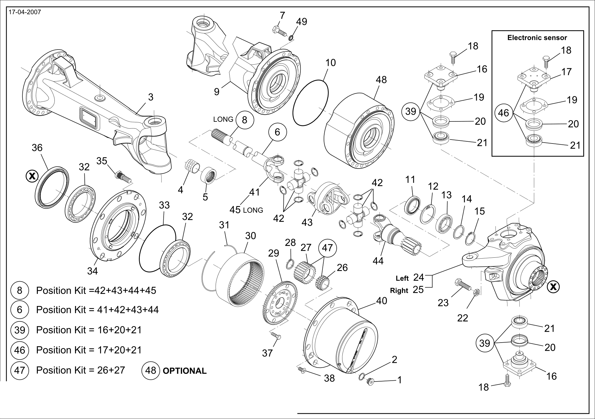 drawing for CNH NEW HOLLAND 87478983 - JOINT CENTRE SECTION (figure 2)