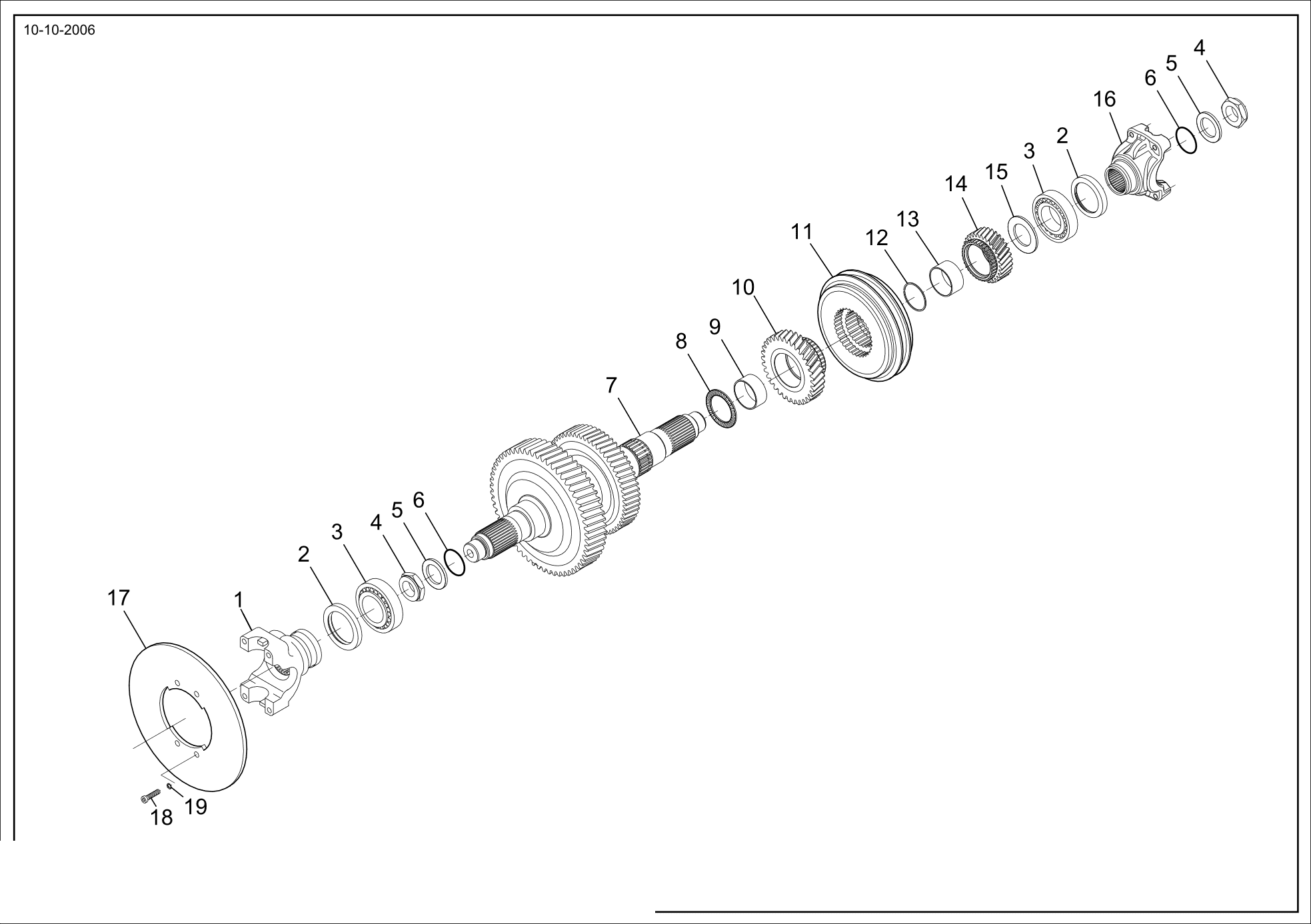 drawing for CLAAS 03196740 - OIL SEAL (figure 2)