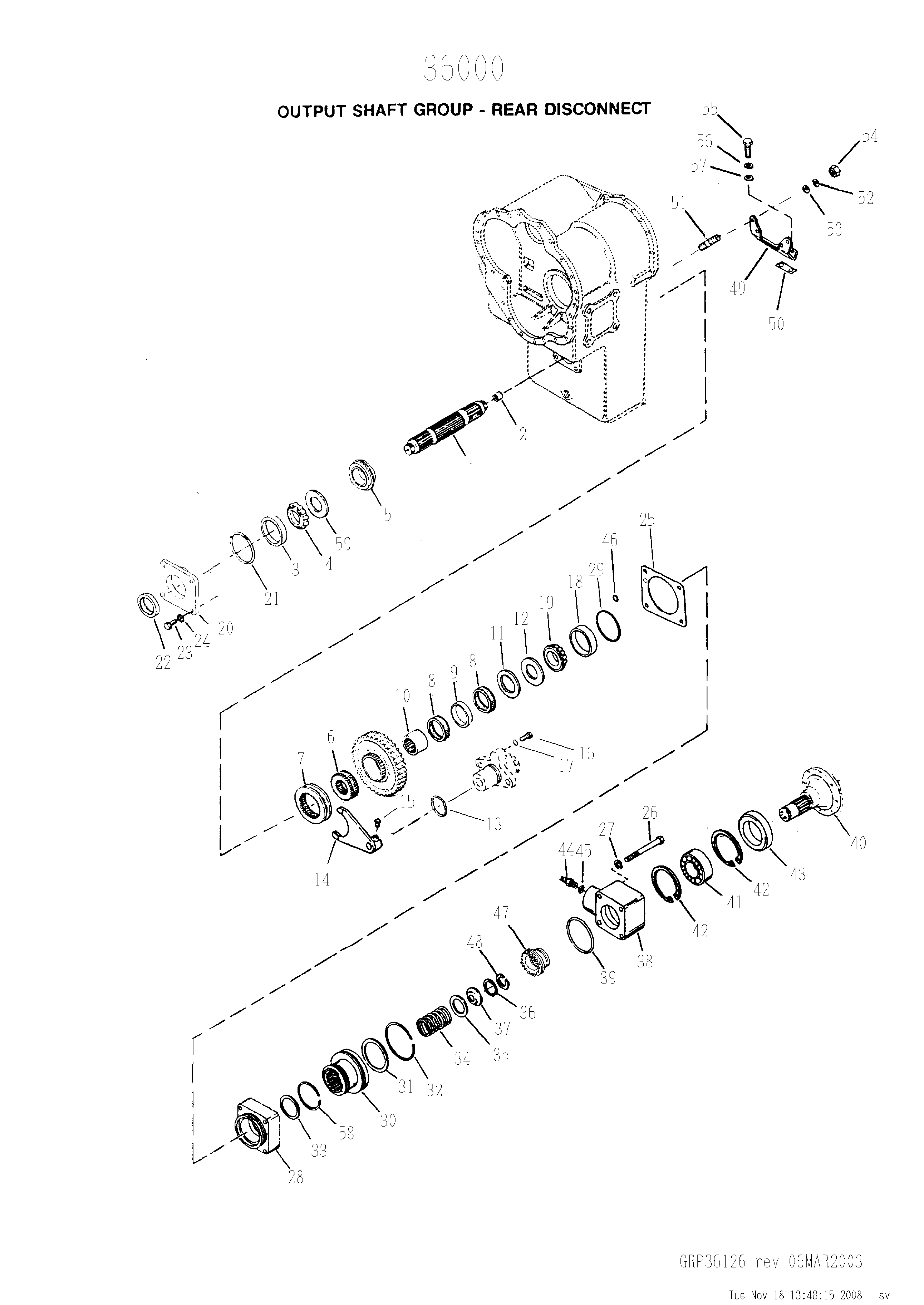 drawing for NACCO GROUP 0330542 - BEARING (figure 3)