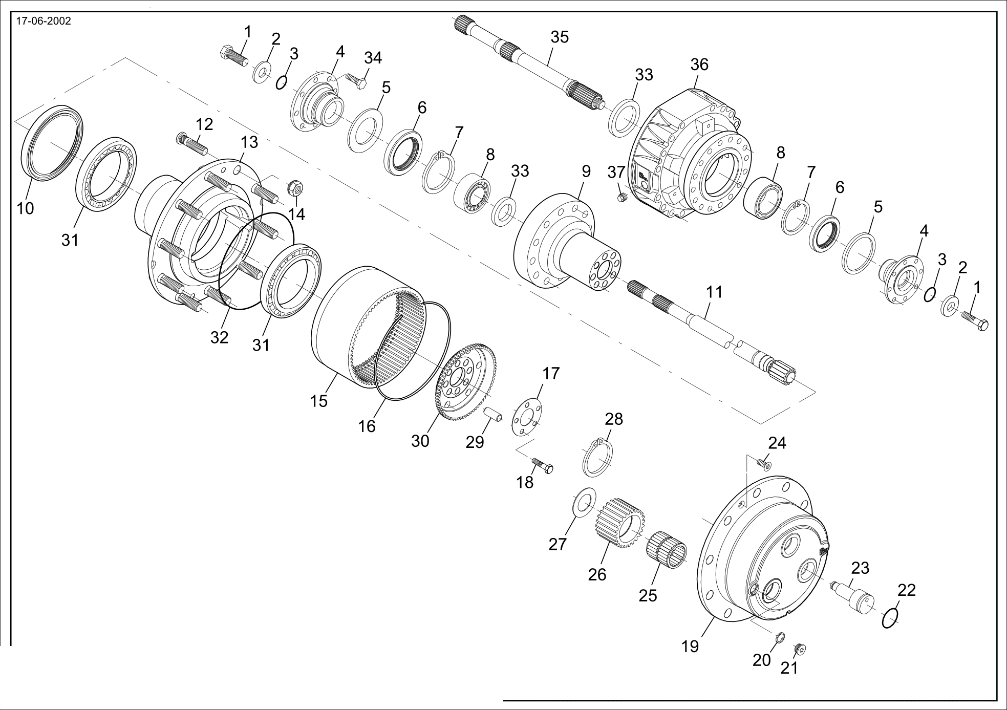 drawing for AGCO 001053758 - SEAL - O-RING (figure 5)