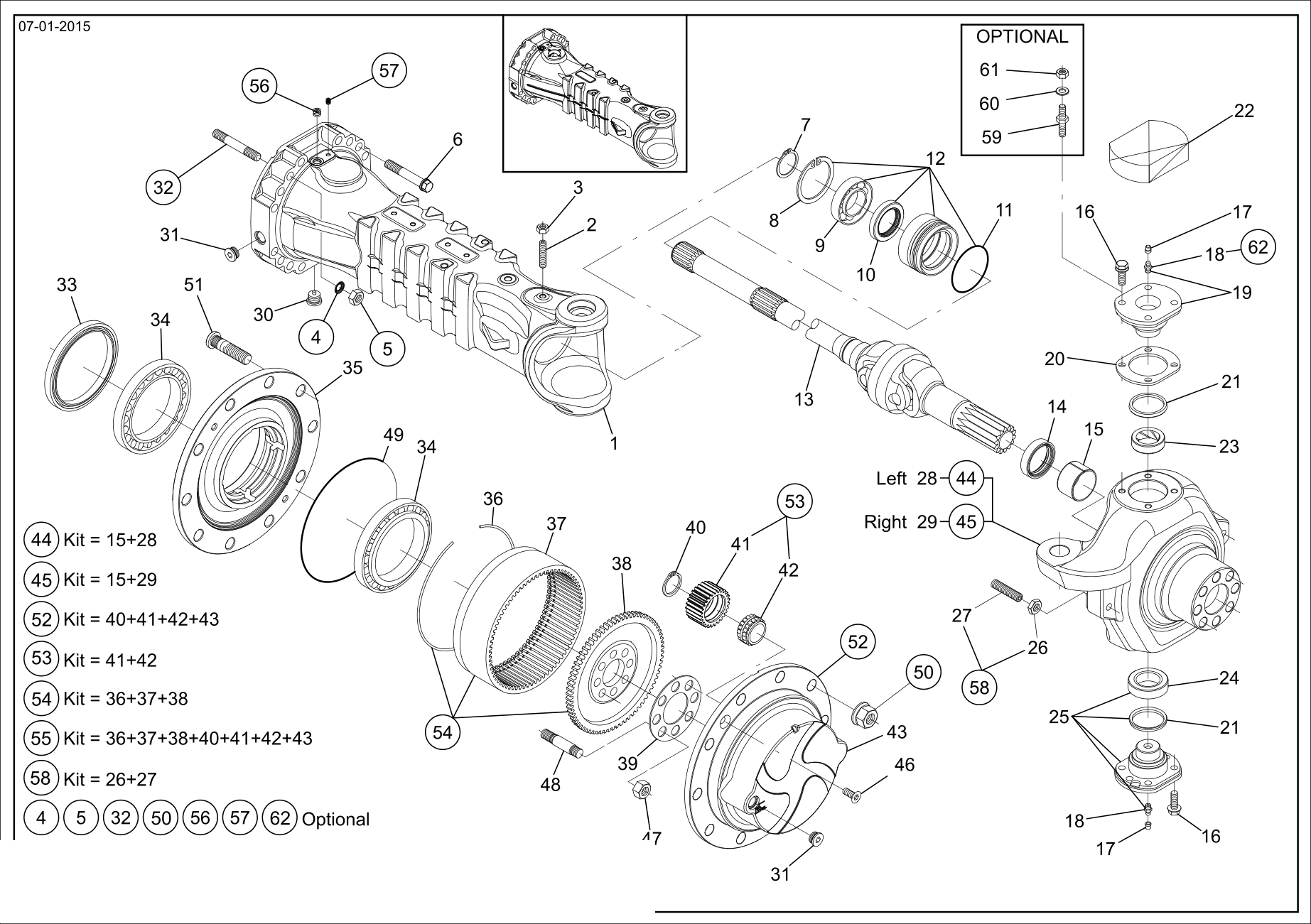 drawing for BOBCAT 100502-00029 - PLANET GEAR CARRIER (figure 3)