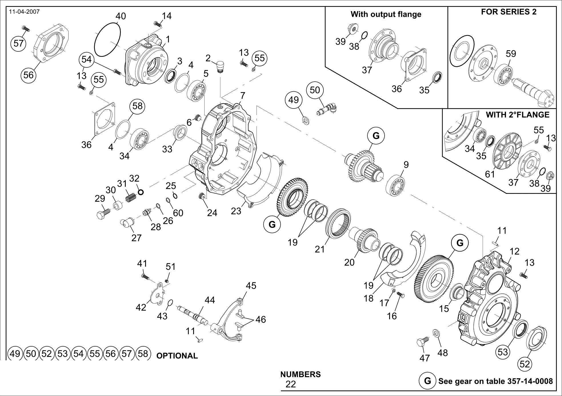 drawing for CNH NEW HOLLAND 71482562 - OUTPUT SHAFT (figure 2)