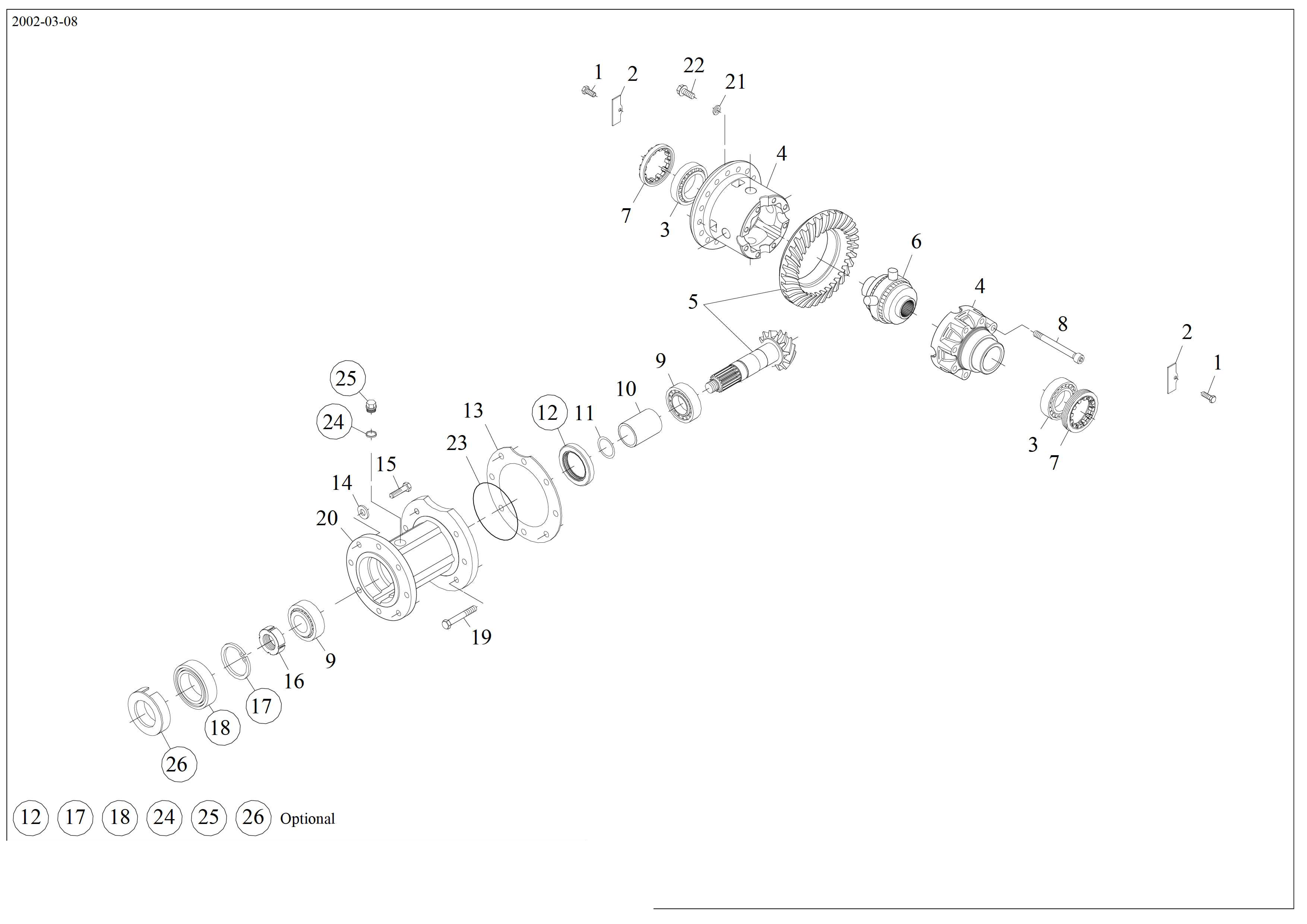 drawing for BUCYRUS 015424-2-4 - BEARING (figure 1)
