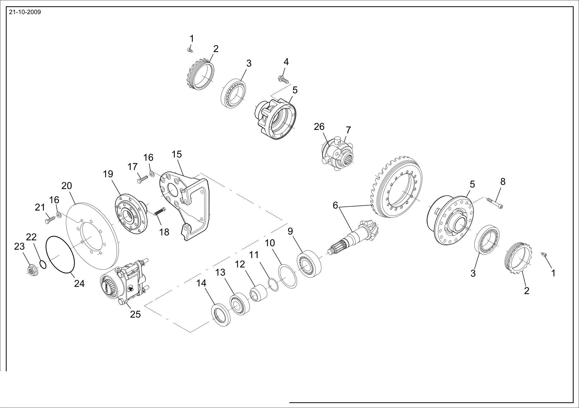 drawing for CNH NEW HOLLAND 72111354 - SPACER (figure 3)