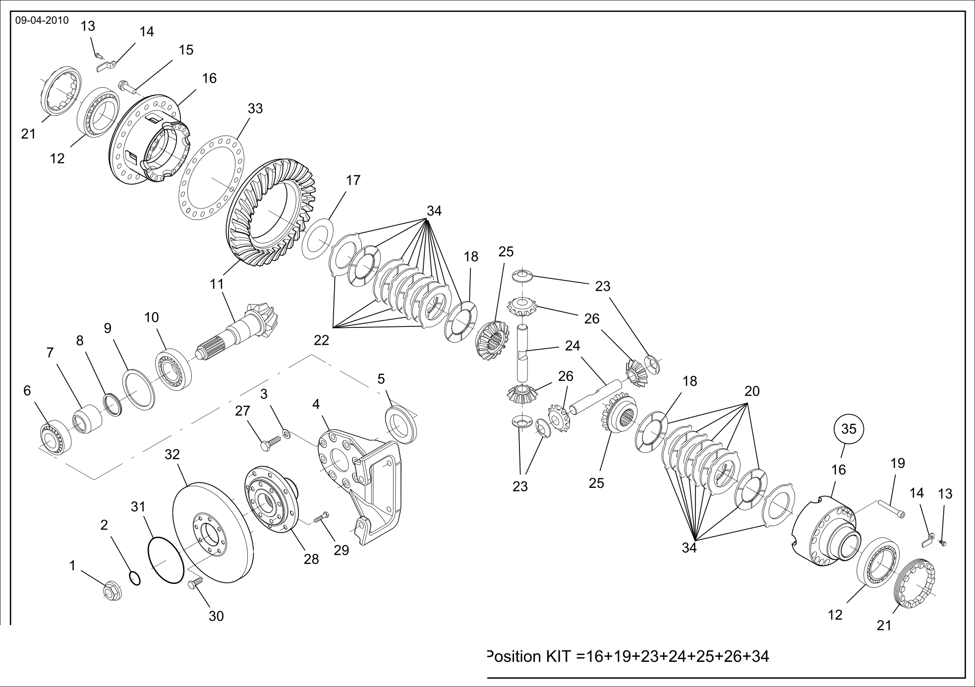 drawing for CNH NEW HOLLAND 72111354 - SPACER (figure 4)