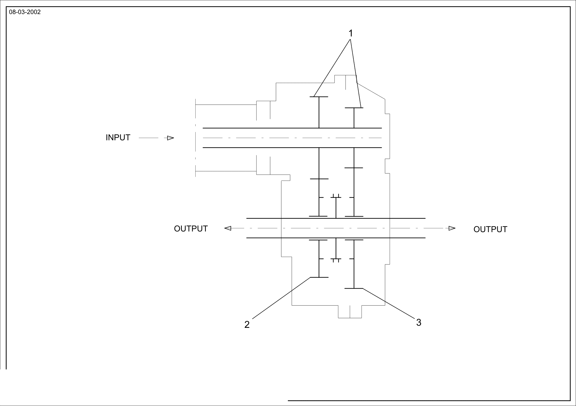 drawing for FARESIN 41410218V - INPUT SHAFT (figure 2)