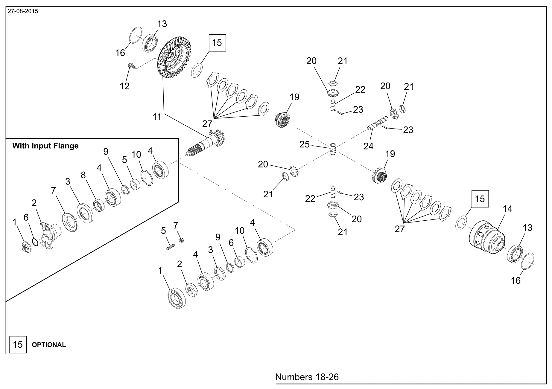 drawing for CNH NEW HOLLAND 84577948 - DIFFERENTIAL CARRIER (figure 3)