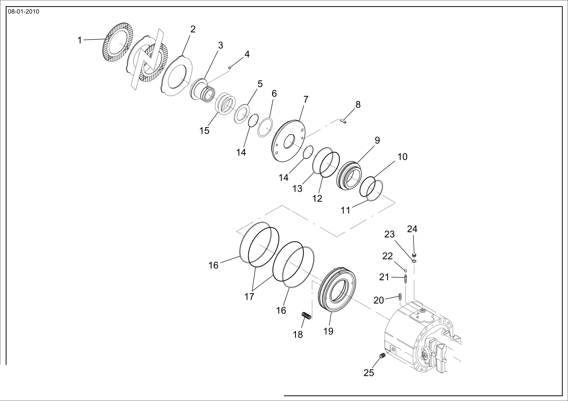 drawing for FARESIN 61002115N - BRAKE DISC (figure 3)