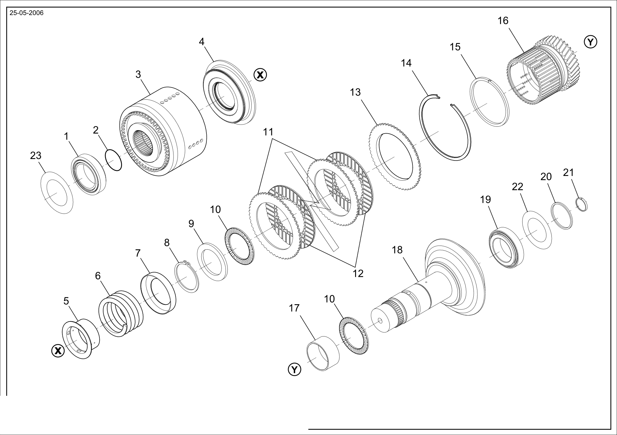 drawing for CNH NEW HOLLAND 87691708 - BEARING (figure 2)