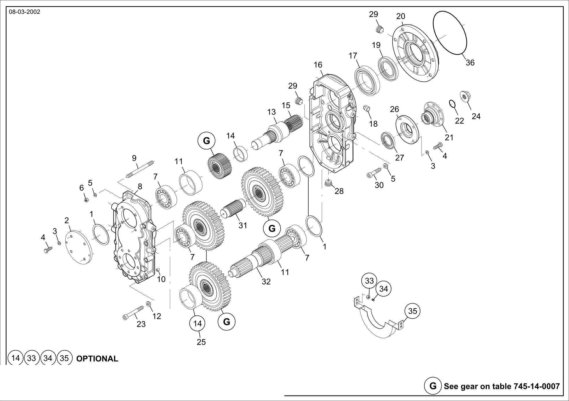 drawing for VT LEEBOY 981740-44 - ROLLER BEARING (figure 3)