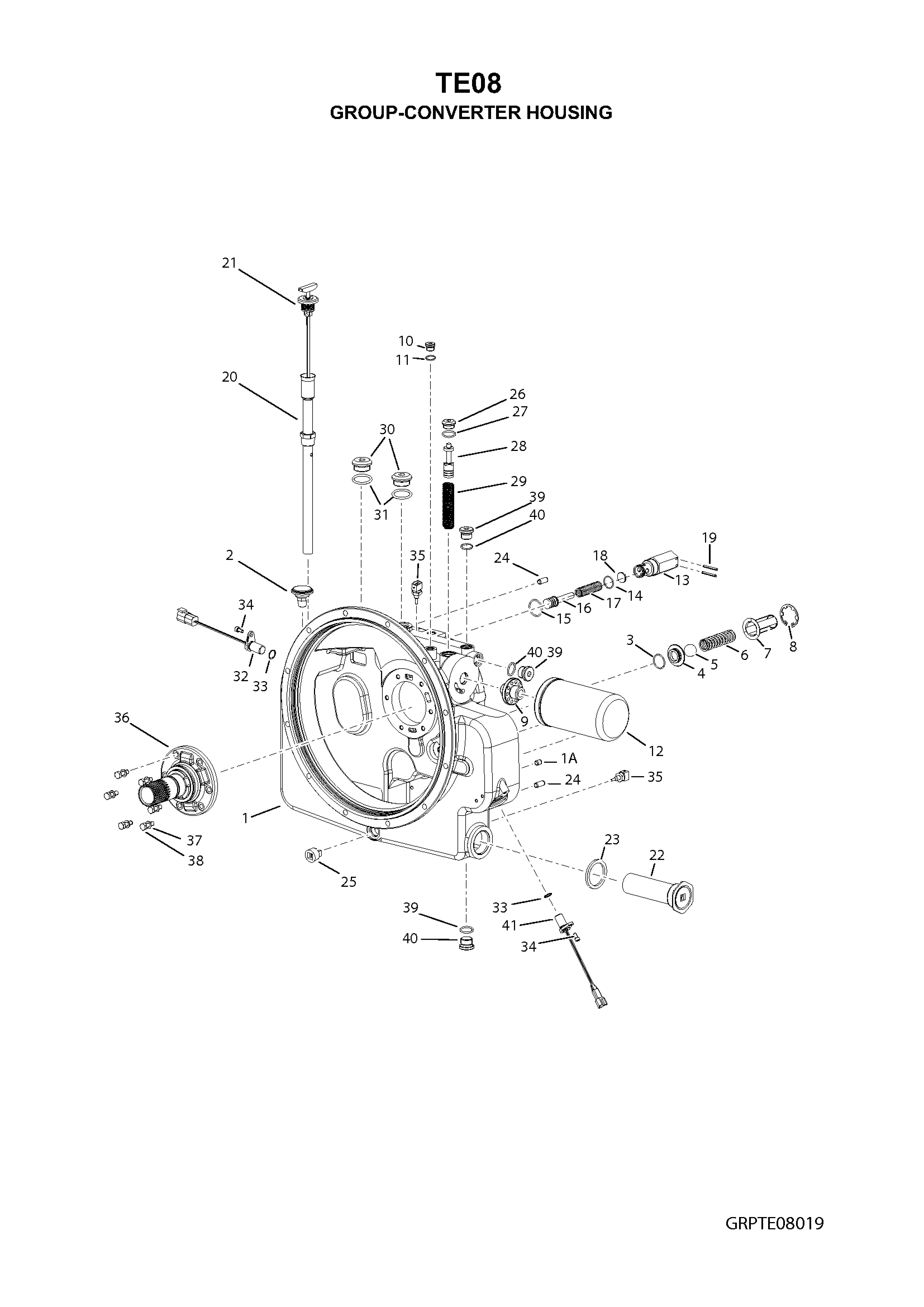 drawing for PRINOTH 117139900 - DIP STICK TUBE ASSY (figure 4)