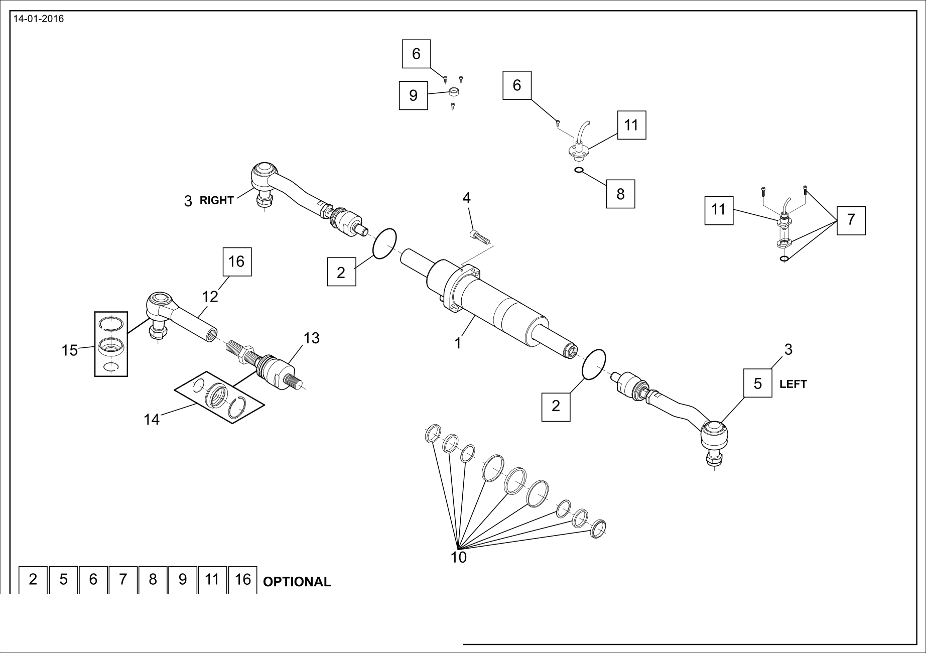 drawing for SCHOPF MASCHINENBAU GMBH 101616 - CYLINDER (figure 1)