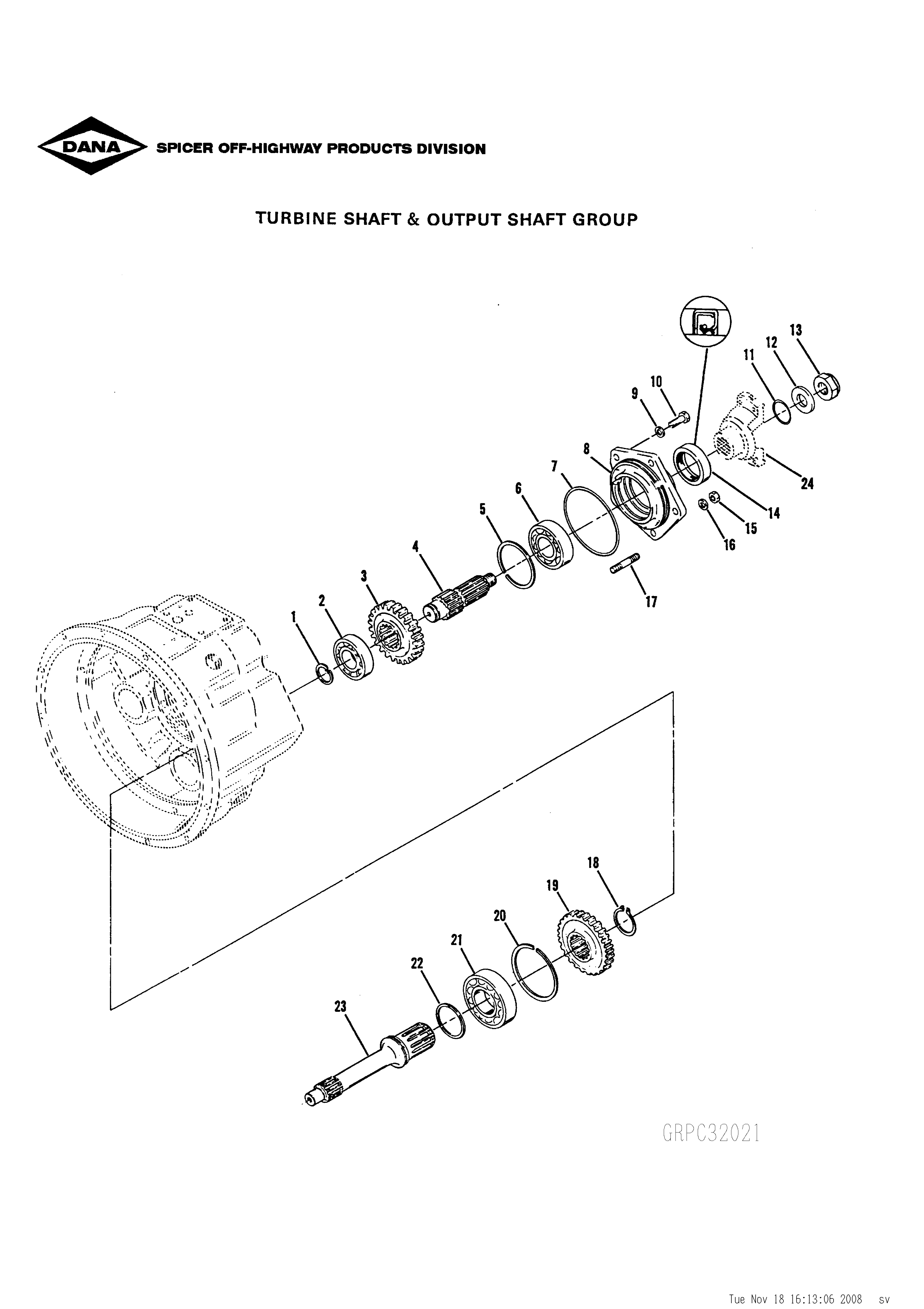 drawing for SWINGMASTER 8700062 - OIL SEAL (figure 2)