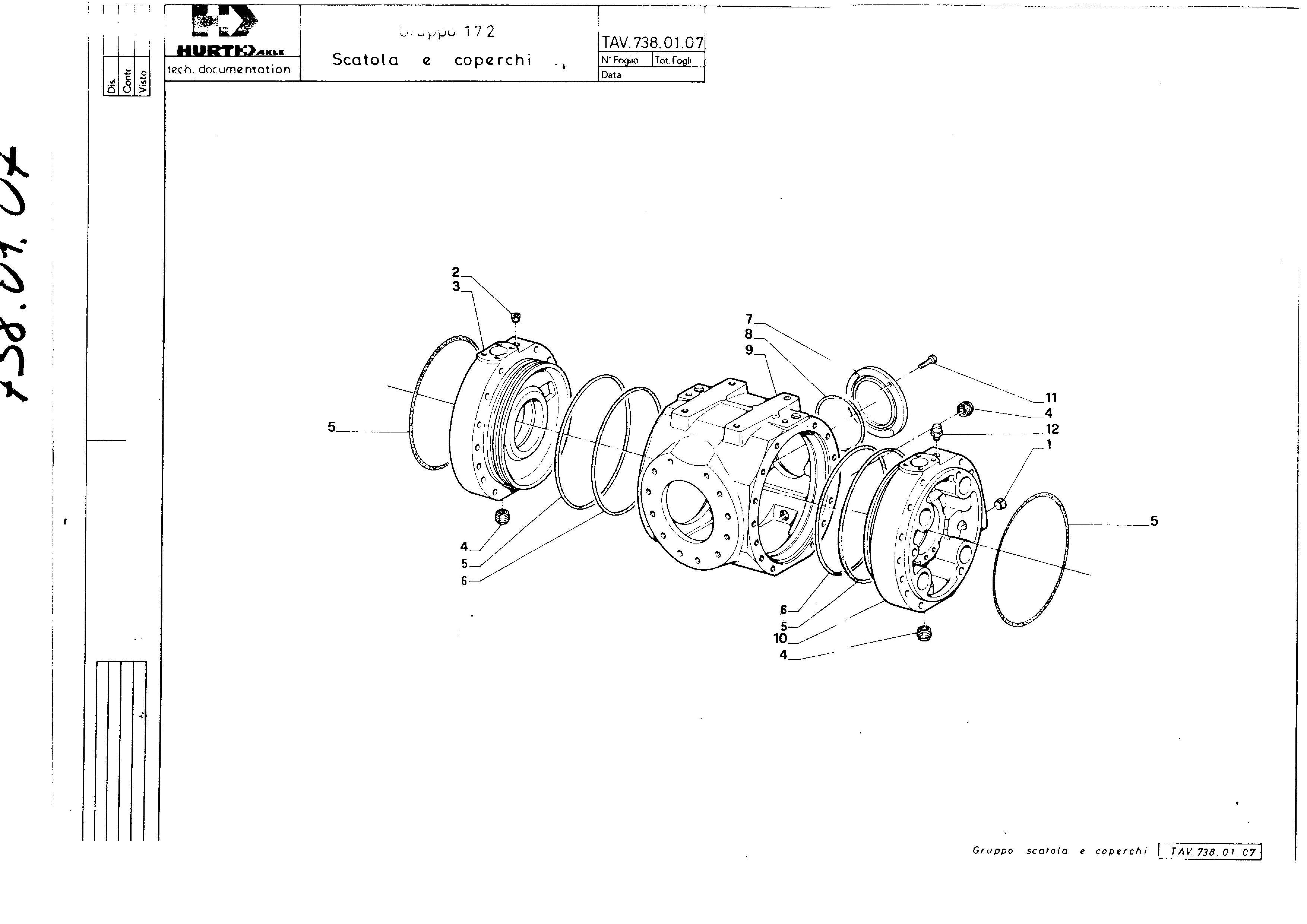 drawing for MECALAC 565A0023 - INTERMEDIATE COVER (figure 2)