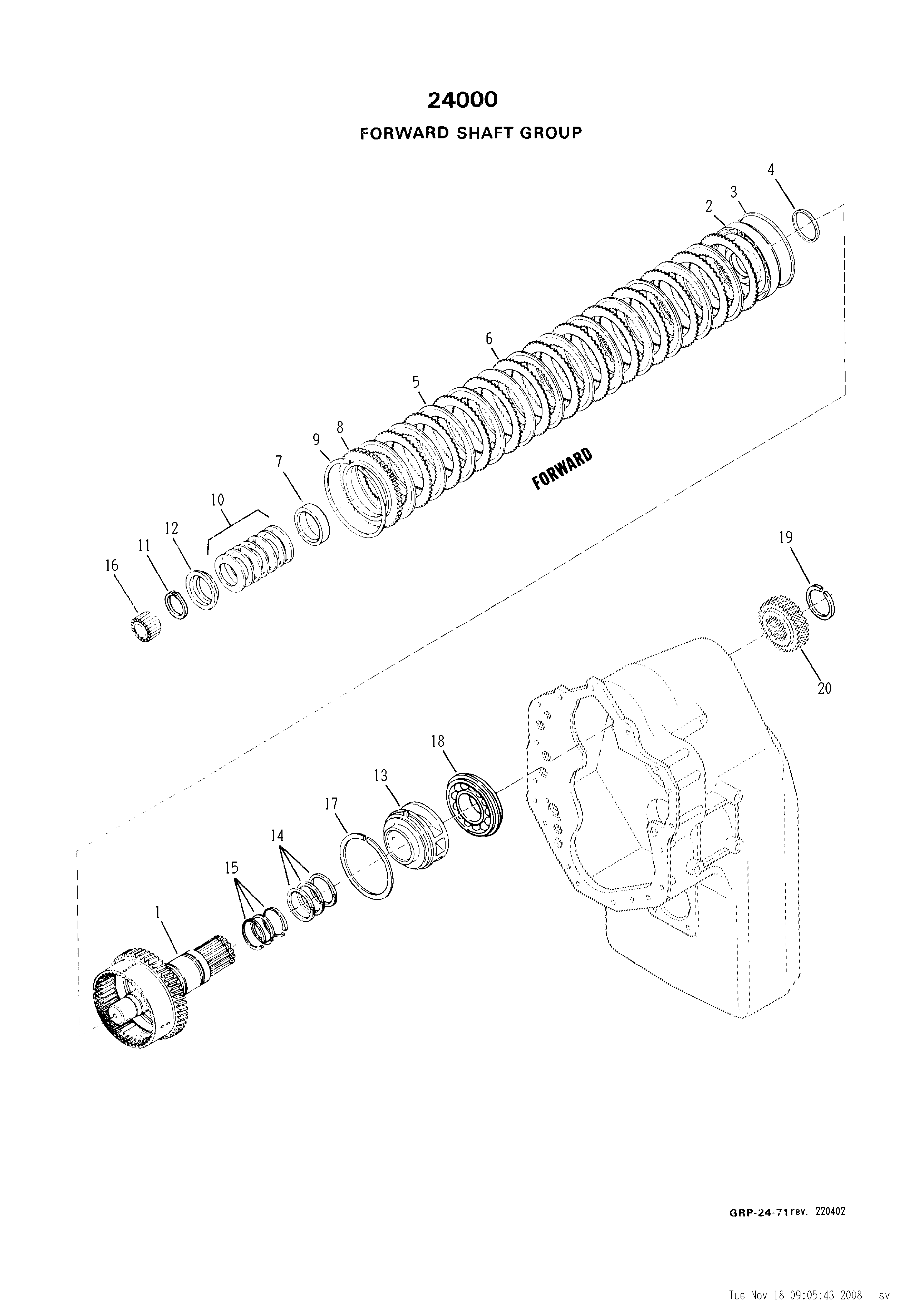 drawing for LOADLIFTER MANUFACTURING 102013 - GEAR RETAINING RING (figure 2)