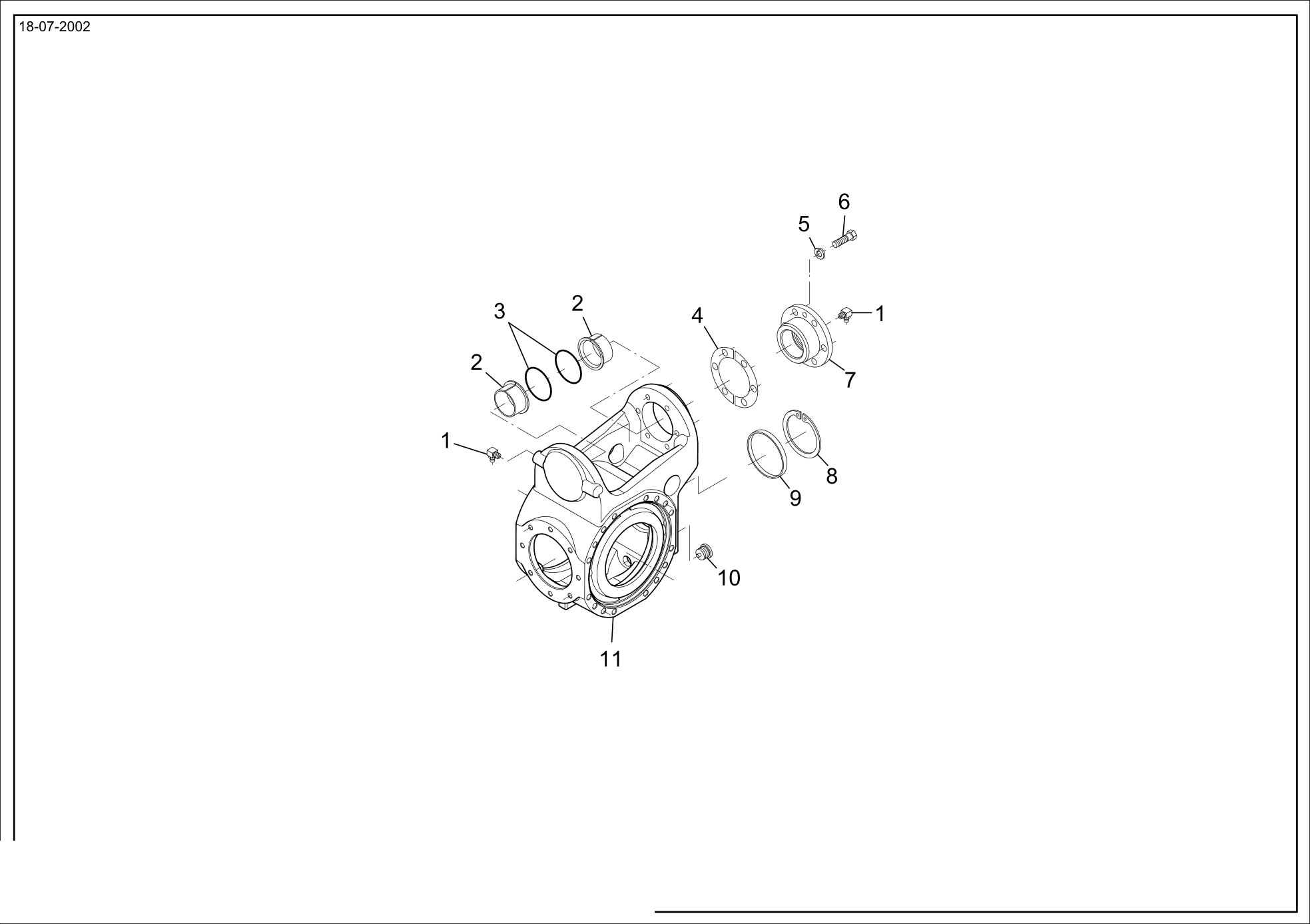 drawing for VENIERI 243.2.502 - THRUST BUSHING (figure 4)