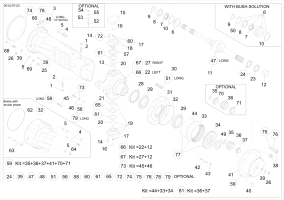 drawing for GENIE 07.0709.0204 - STEERING CASE (figure 4)