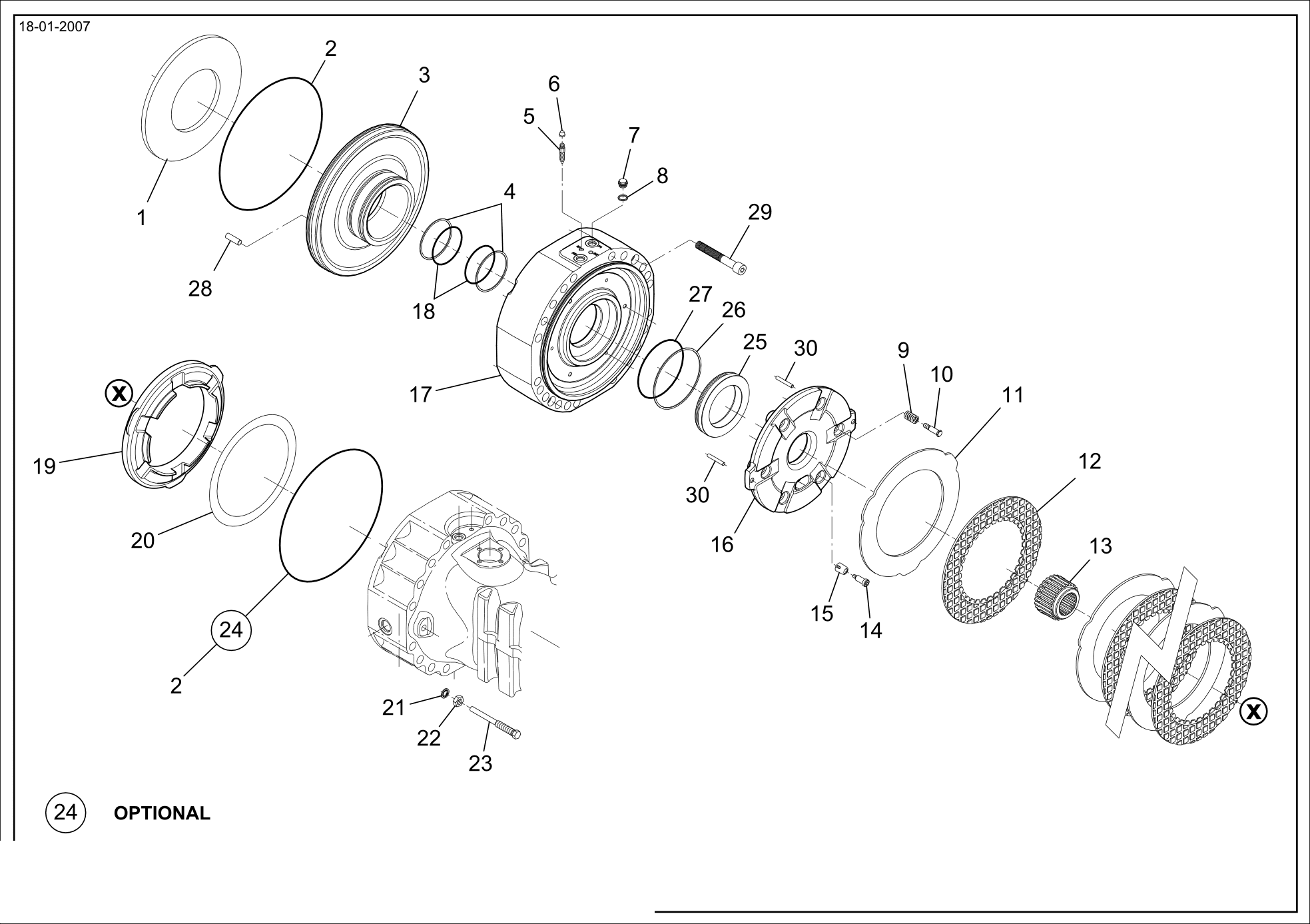 drawing for MERLO 048695 - O - RING (figure 3)