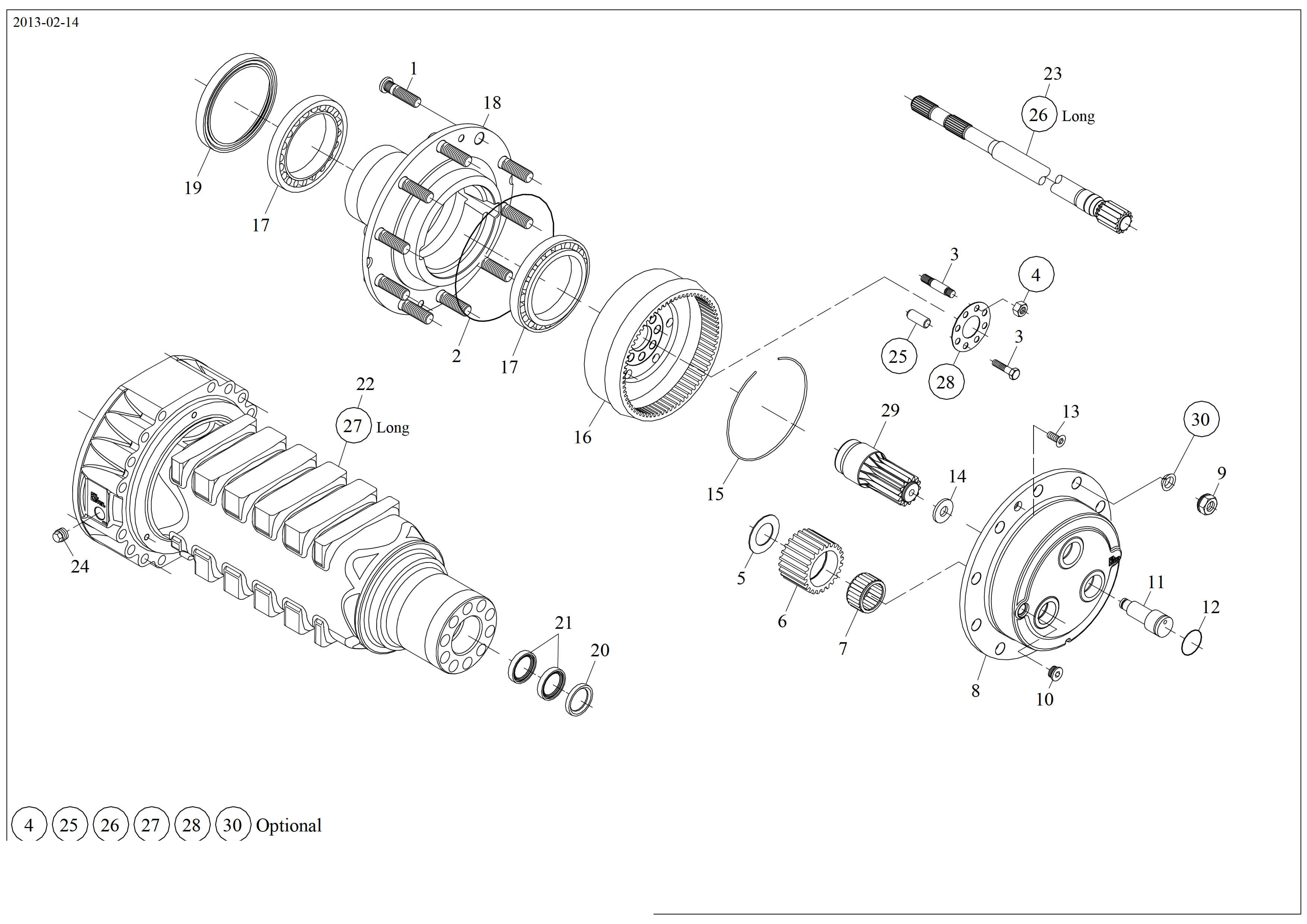 drawing for JARRAFF INDUSTRIES 252-00183 - PLANET GEAR (figure 2)