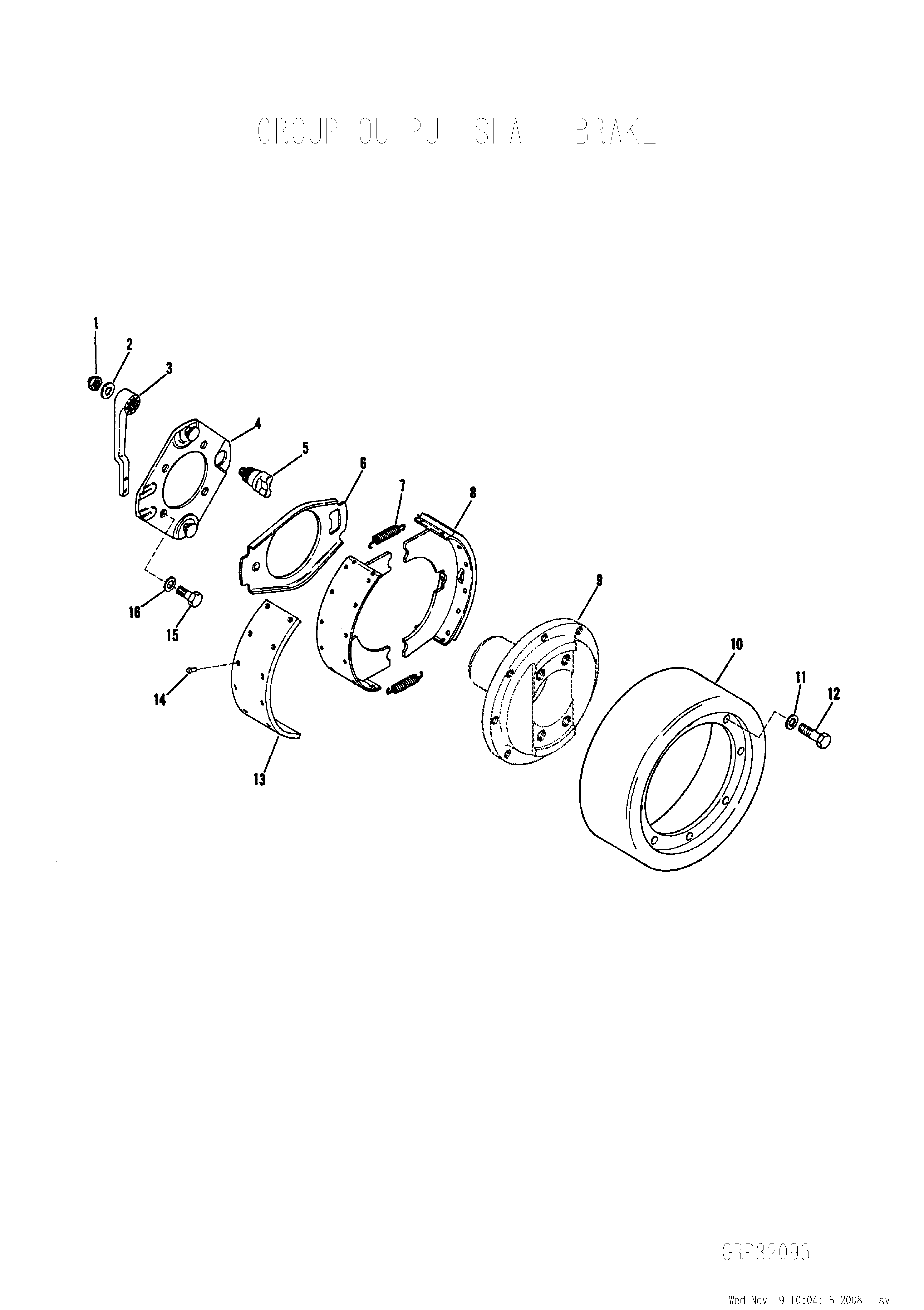 drawing for CNH NEW HOLLAND 70691224 - BRAKE DRUM (figure 1)