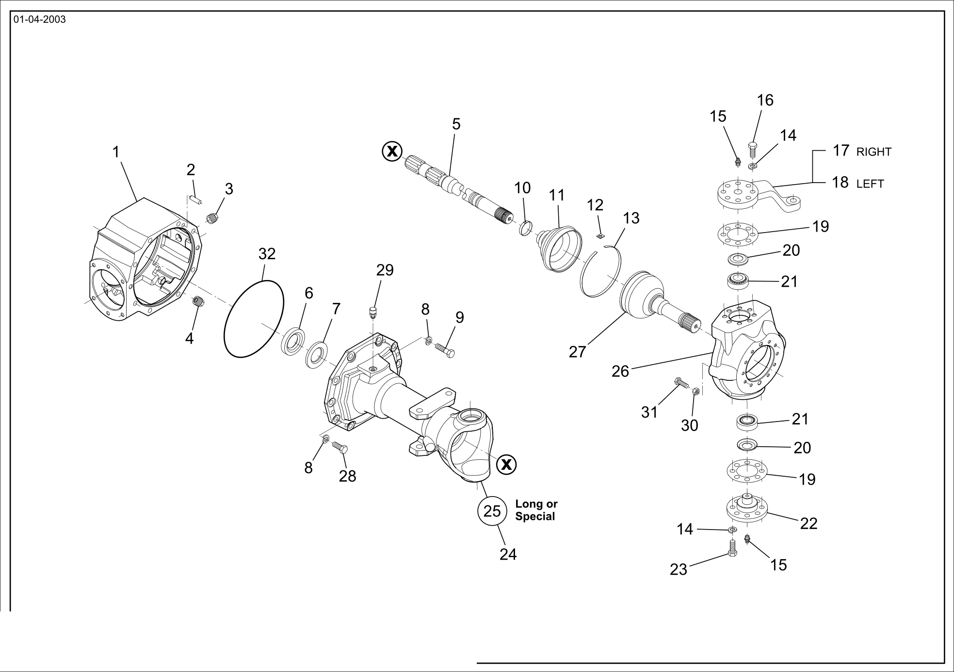 drawing for WIRTGEN GROUP 10122 - PIVOT PIN (figure 1)