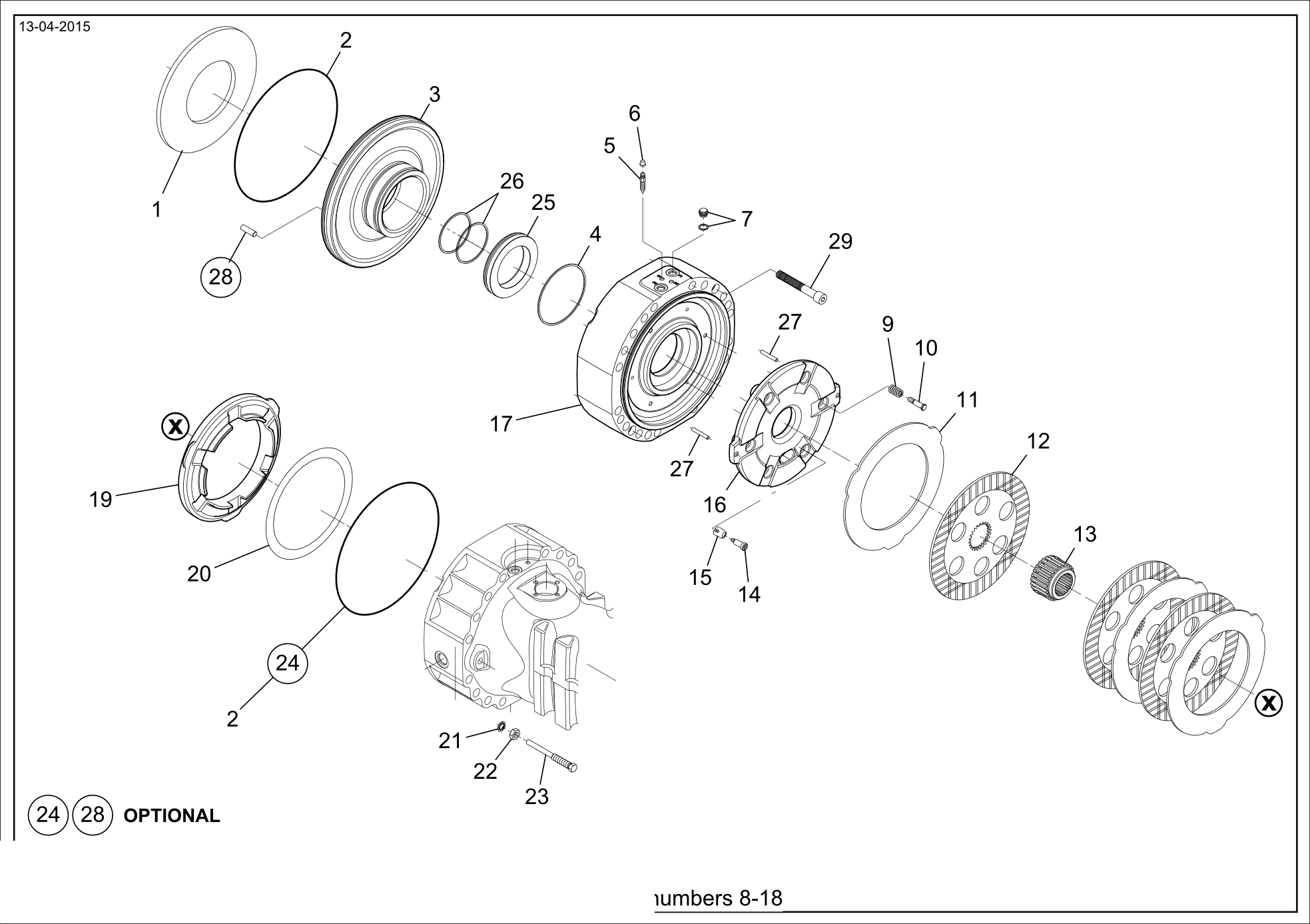 Technical drawing of CNH NEW HOLLAND 87702027 SHIM with dimensions and layout (figure 3)