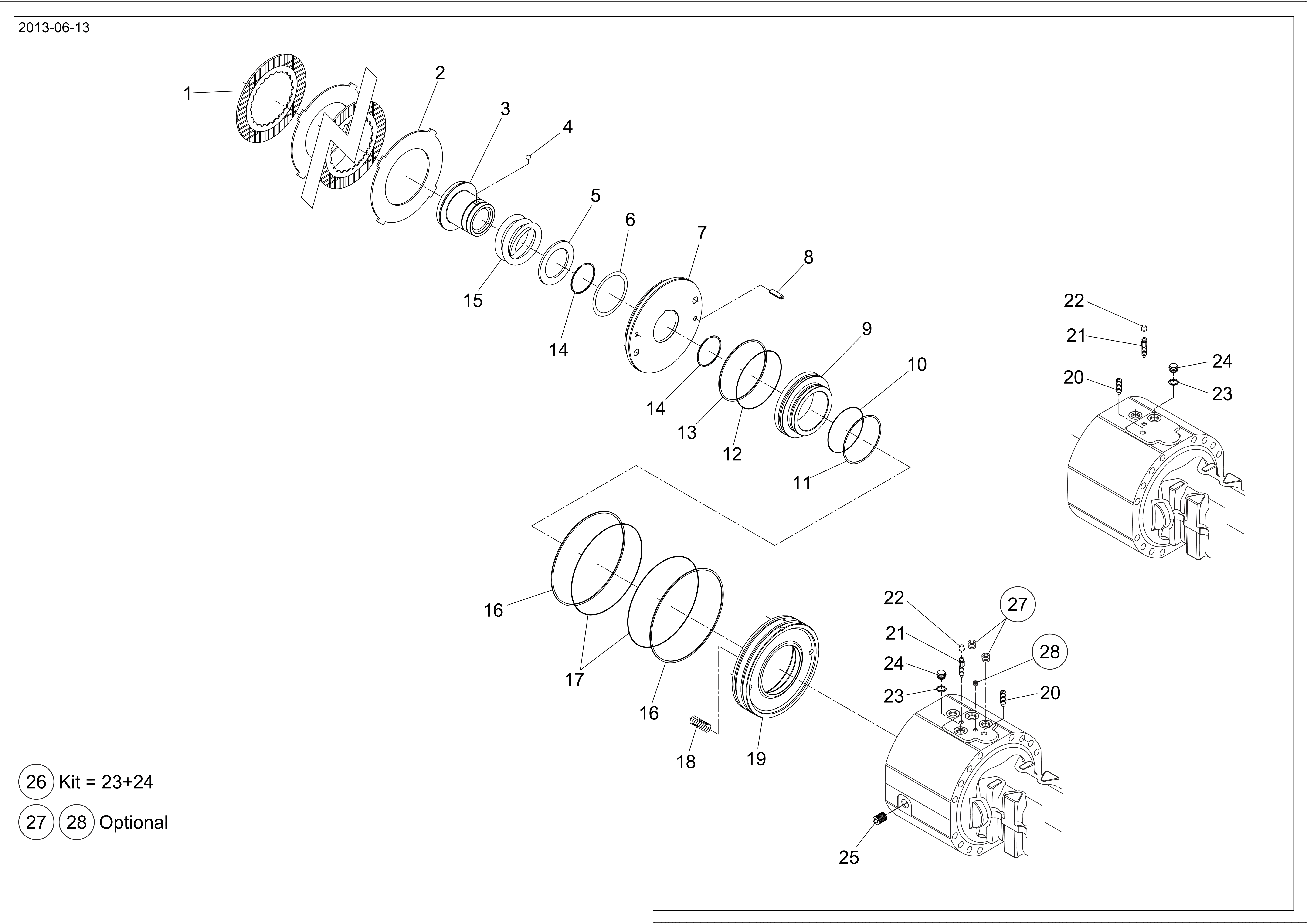 drawing for WACKER NEUSON 1000105915 - BRAKE DISC (figure 4)