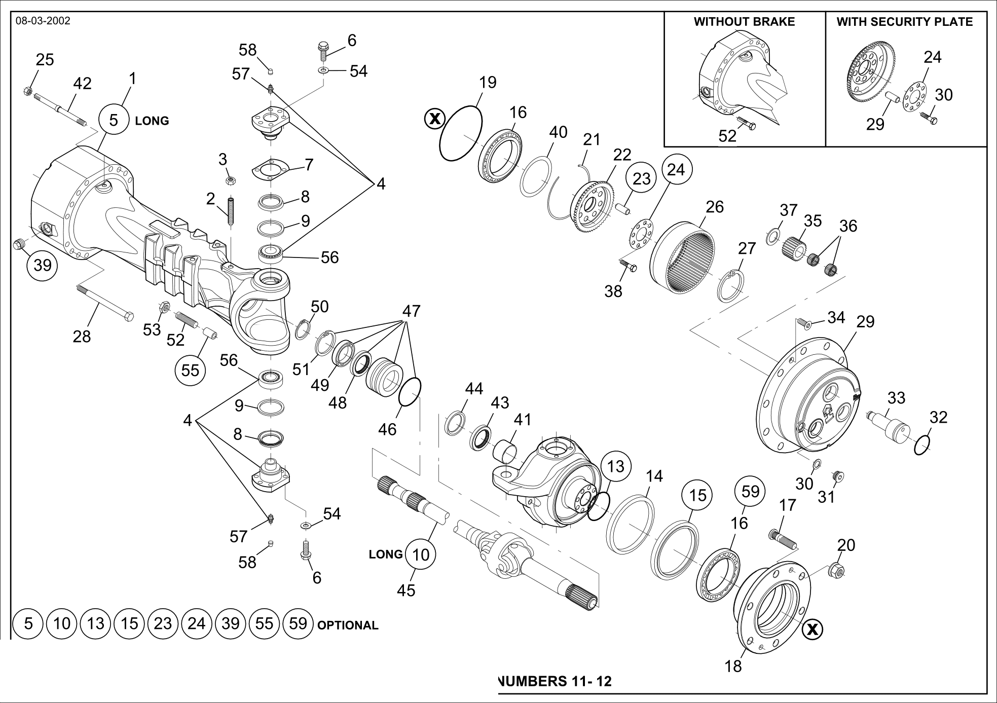 Technical drawing of CNH NEW HOLLAND 153310457 RING GEAR SUPPORT with dimensions and layout