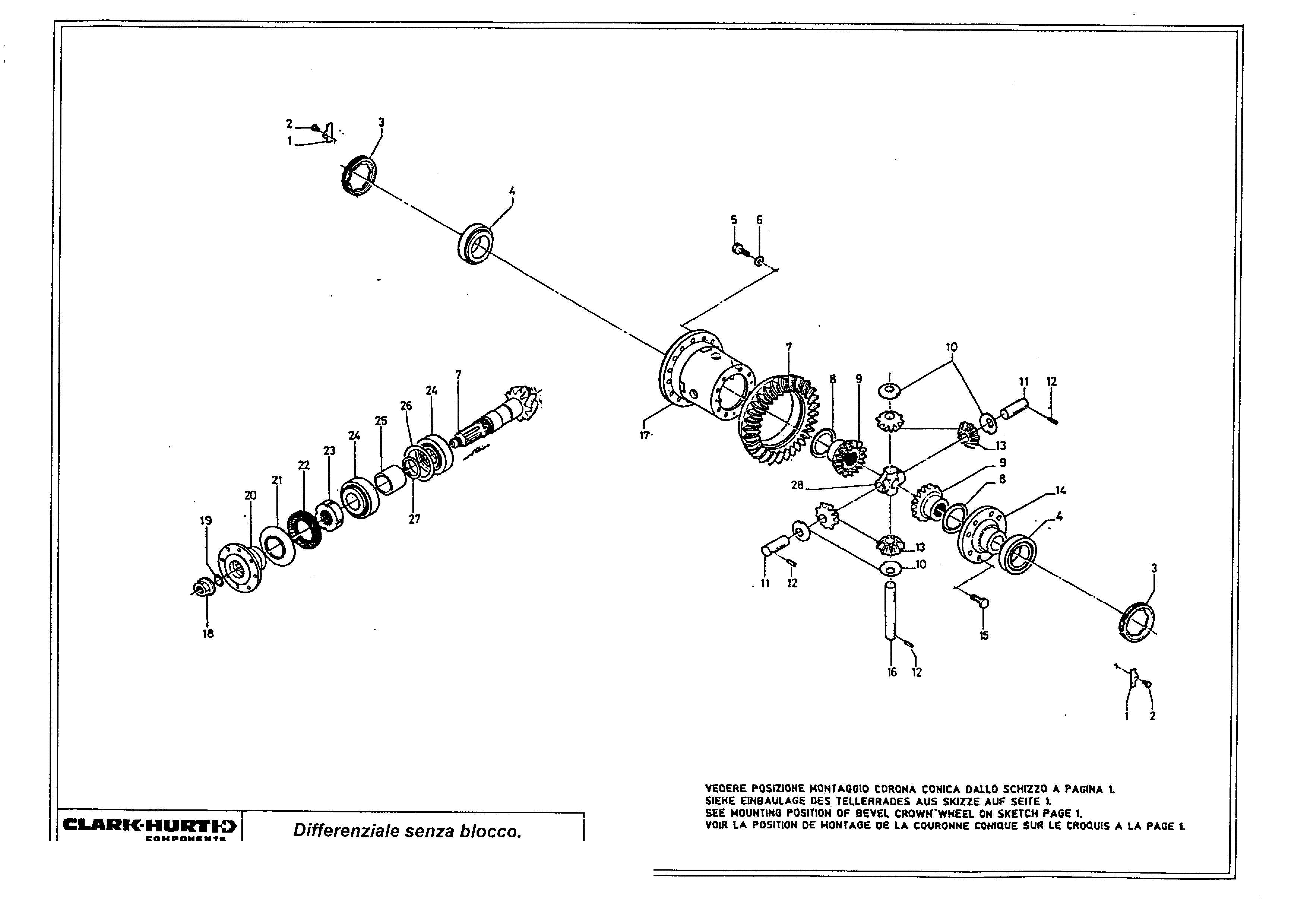 drawing for CATERPILLAR 015424-2-19 - DIFFERENTIAL CARRIER (figure 5)