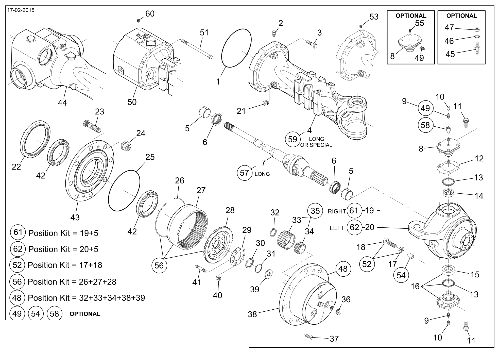 drawing for GENIE 07.0709.0263 - AXLE CASE (figure 2)