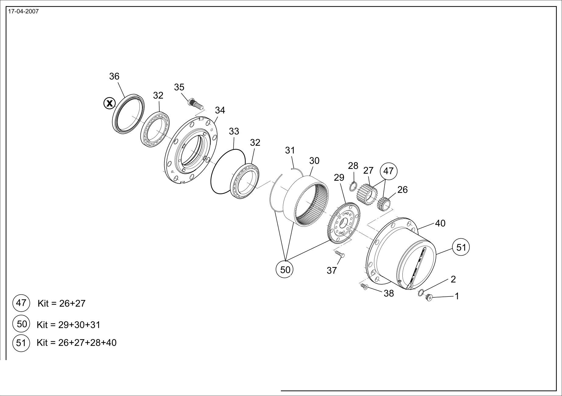 drawing for CNH NEW HOLLAND 87611438 - WHEEL STUD (figure 2)