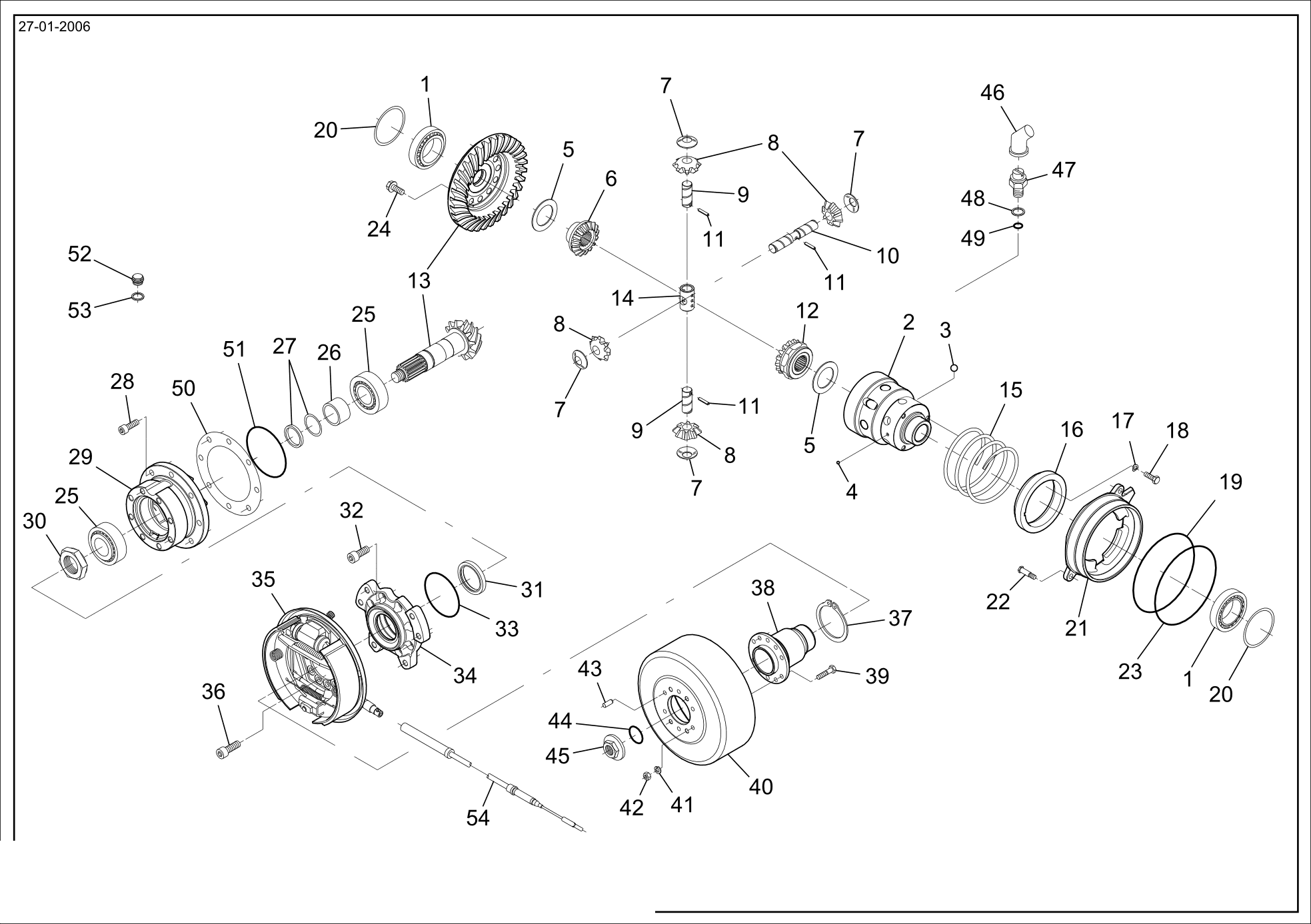 drawing for VENIERI 243.2.419 - BRAKE (figure 2)