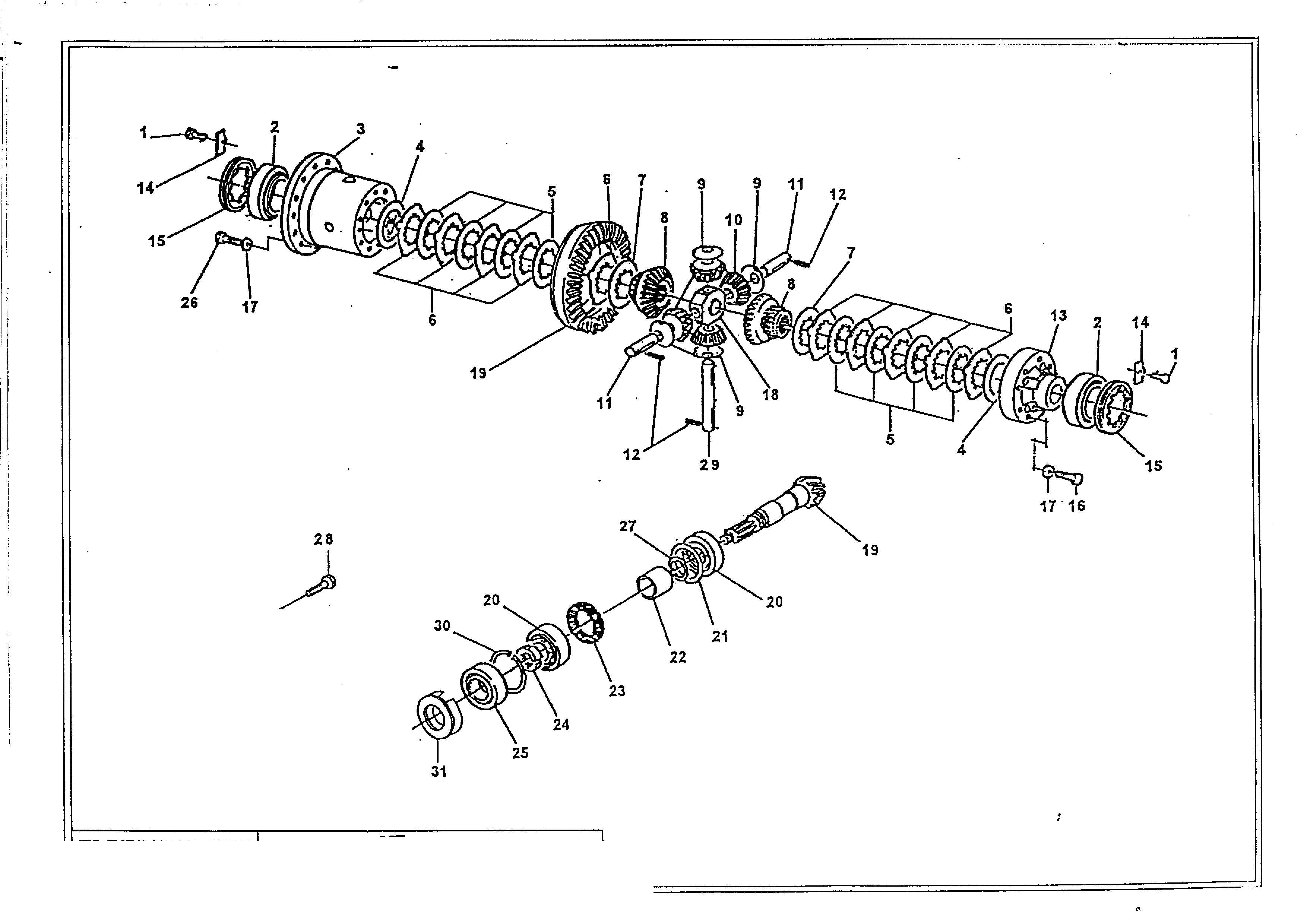 drawing for MECALAC 565A0025 - DIFFERENTIAL CARRIER (figure 2)