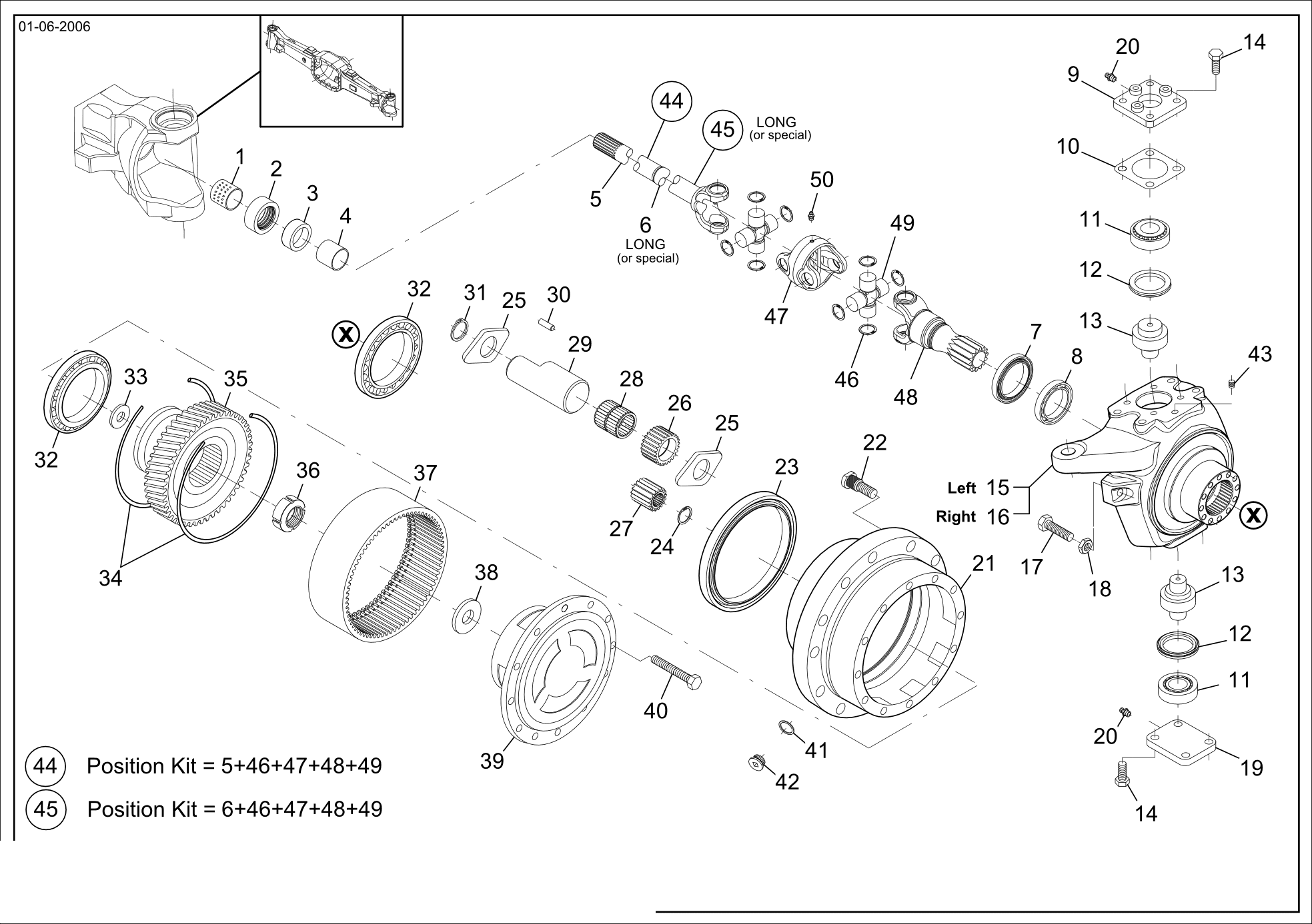 drawing for LANDINI 1440965X1 - BOLT (figure 3)