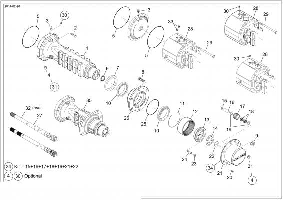 drawing for BOBCAT 110958-01757 - RING GEAR SUPPORT (figure 5)