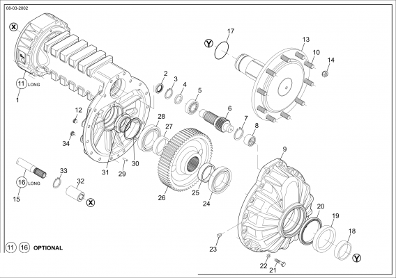 drawing for MERTZ 2393162.001.36 - GEAR (figure 2)