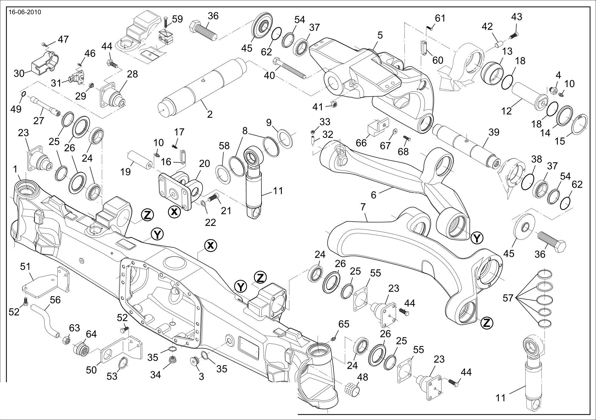 drawing for MASSEY FERGUSON 005103691 - TAPER ROLLER BEARING (figure 5)