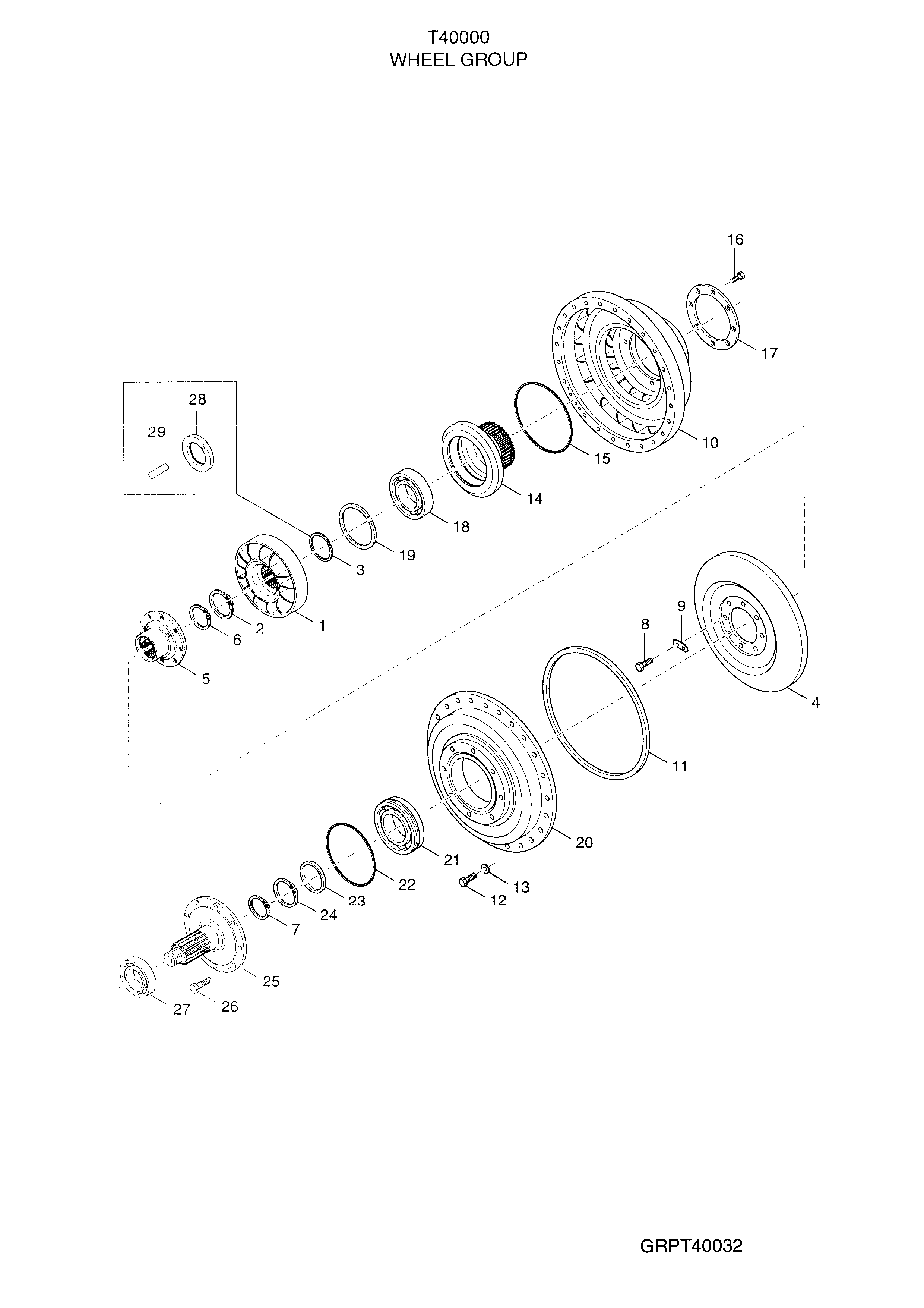 Technical drawing of CNH NEW HOLLAND 4603991 TURBINE with dimensions and layout (figure 3)