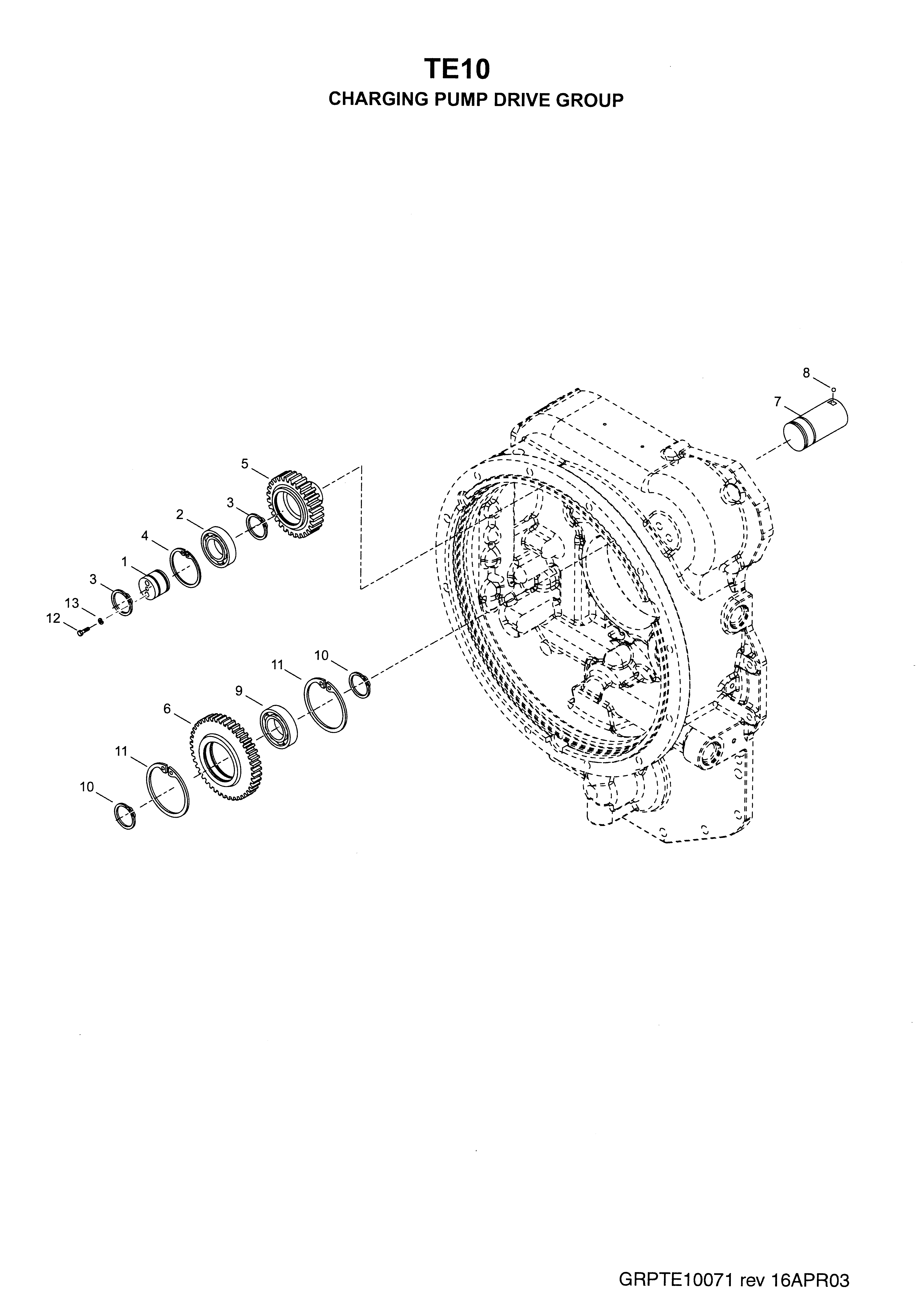 drawing for BOMAG 05115008 - BEARING (figure 1)