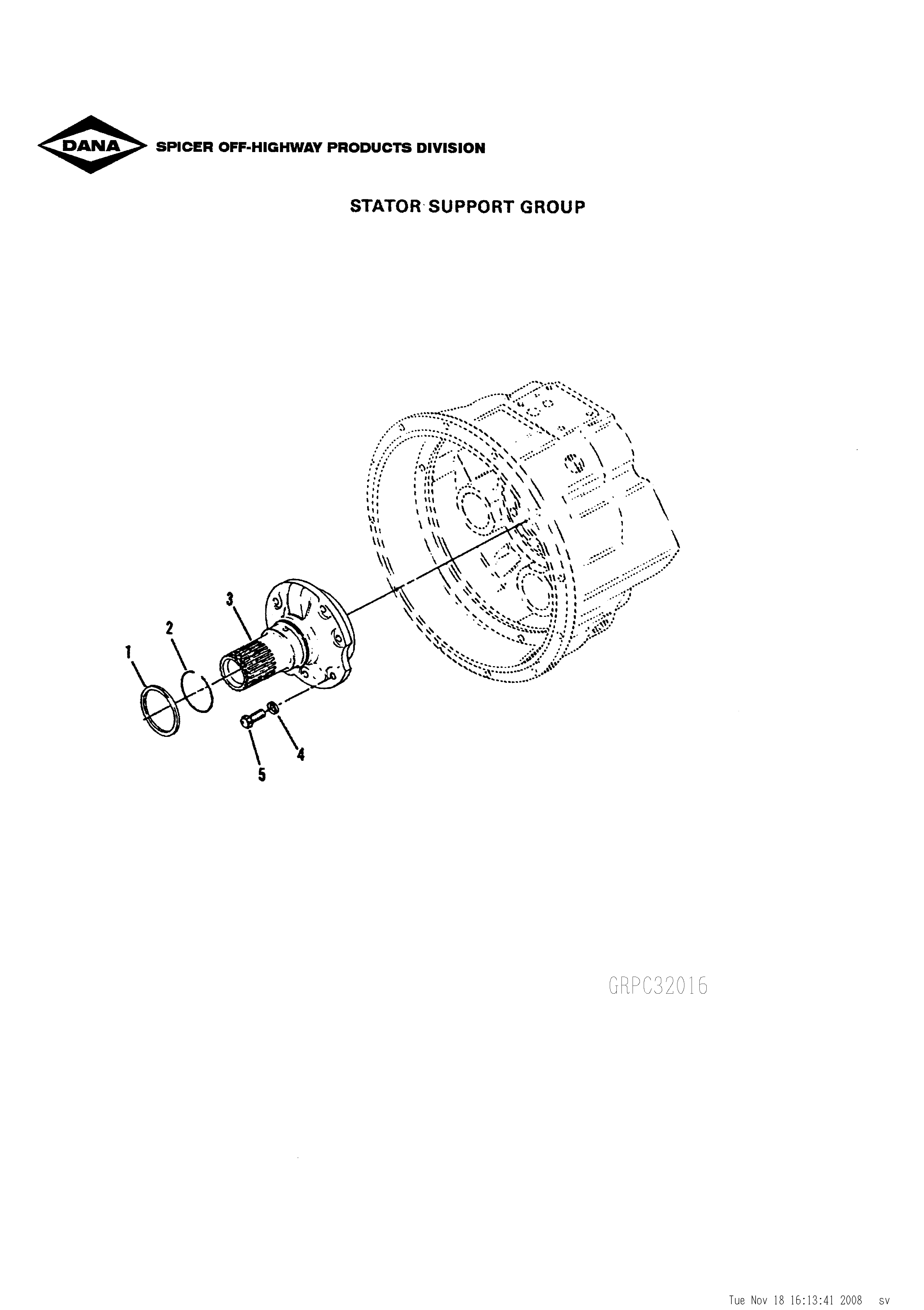 drawing for O & K 2039302 - SUPPORT (figure 1)
