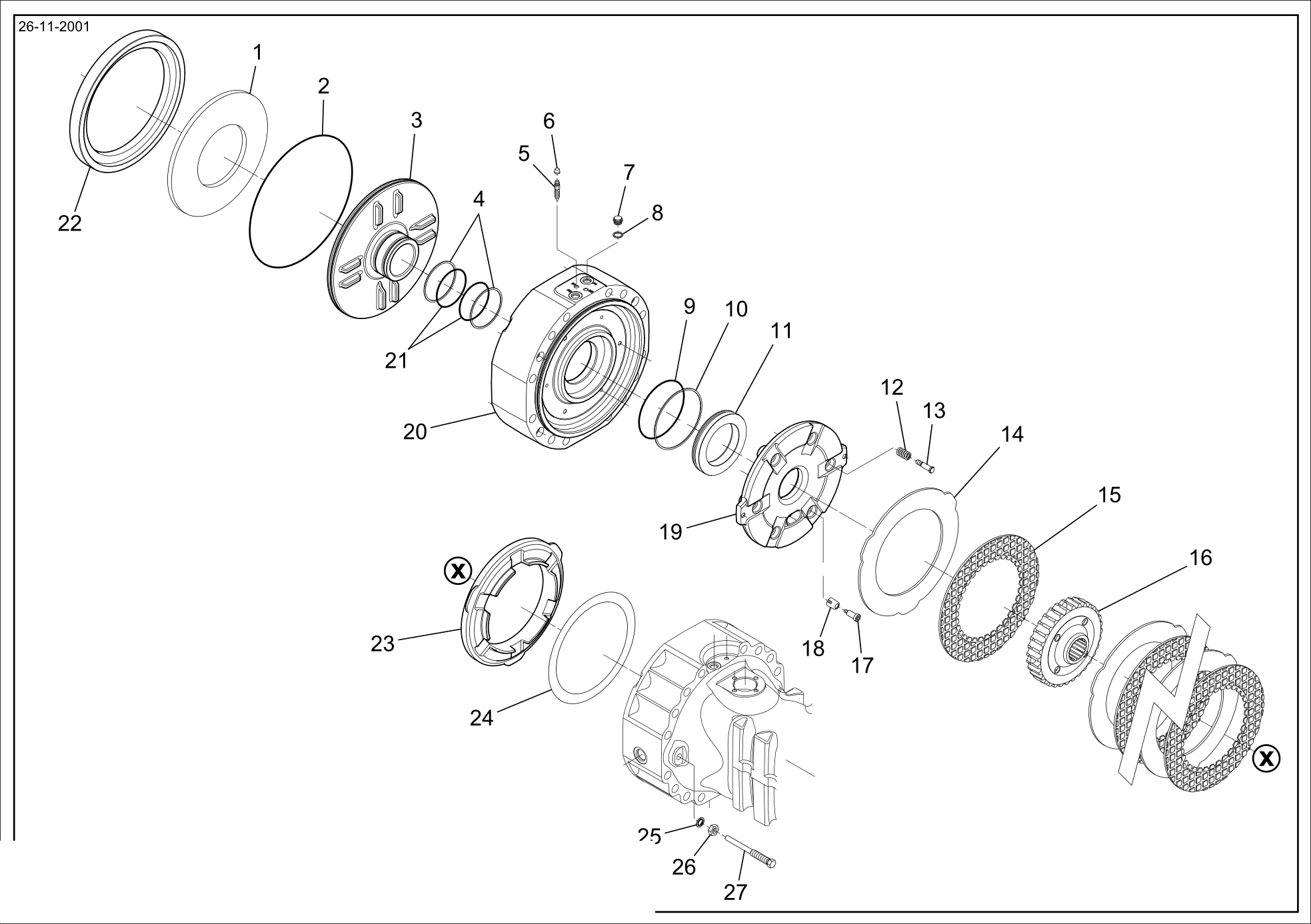 drawing for MERLO 048694 - BRAKE DISC (figure 2)