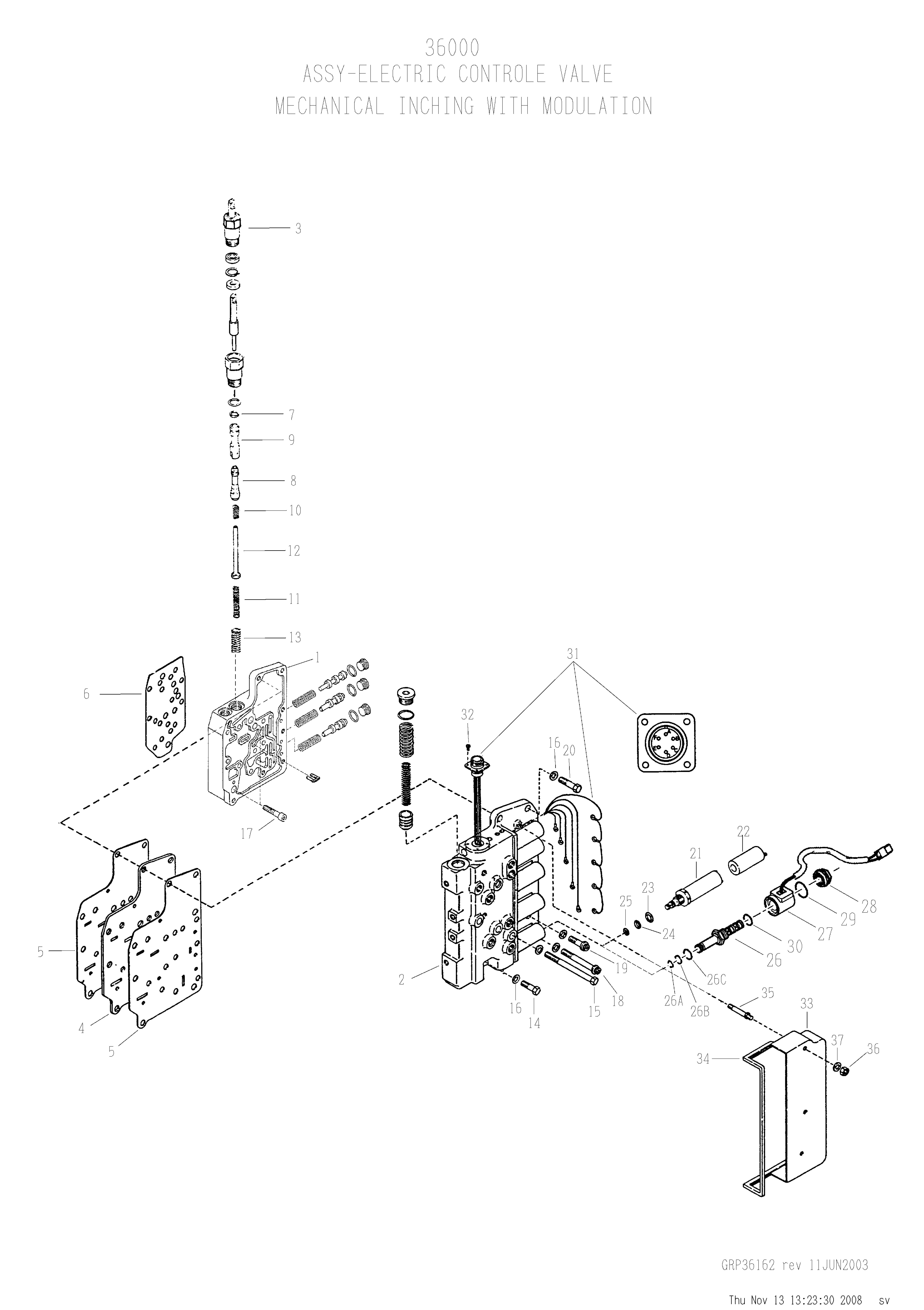 drawing for OSHKOSH 10KP356 - VALVE (figure 2)