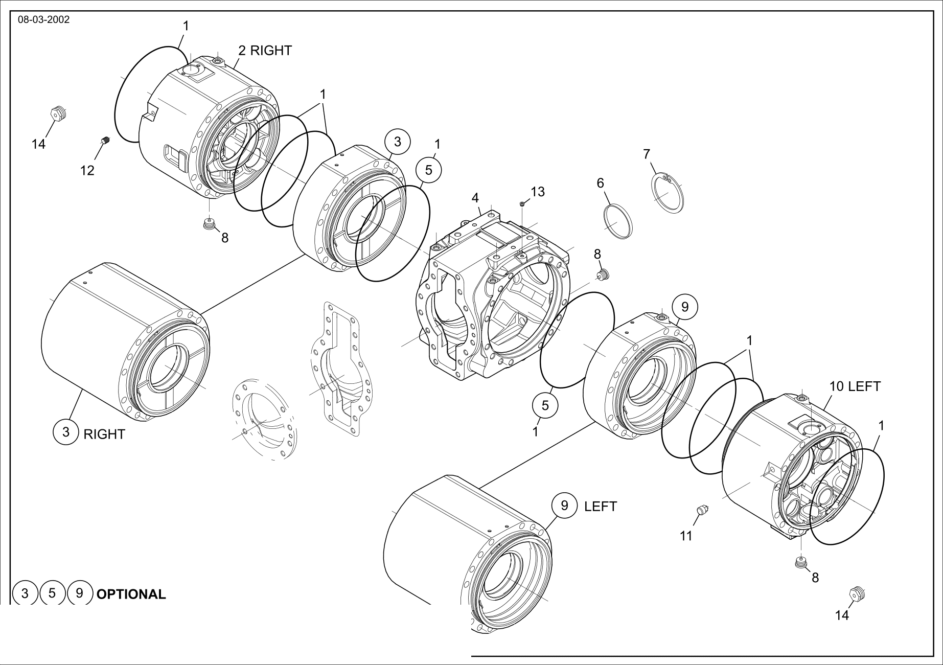 drawing for CNH NEW HOLLAND 71486405 - INTERMEDIATE COVER (figure 5)