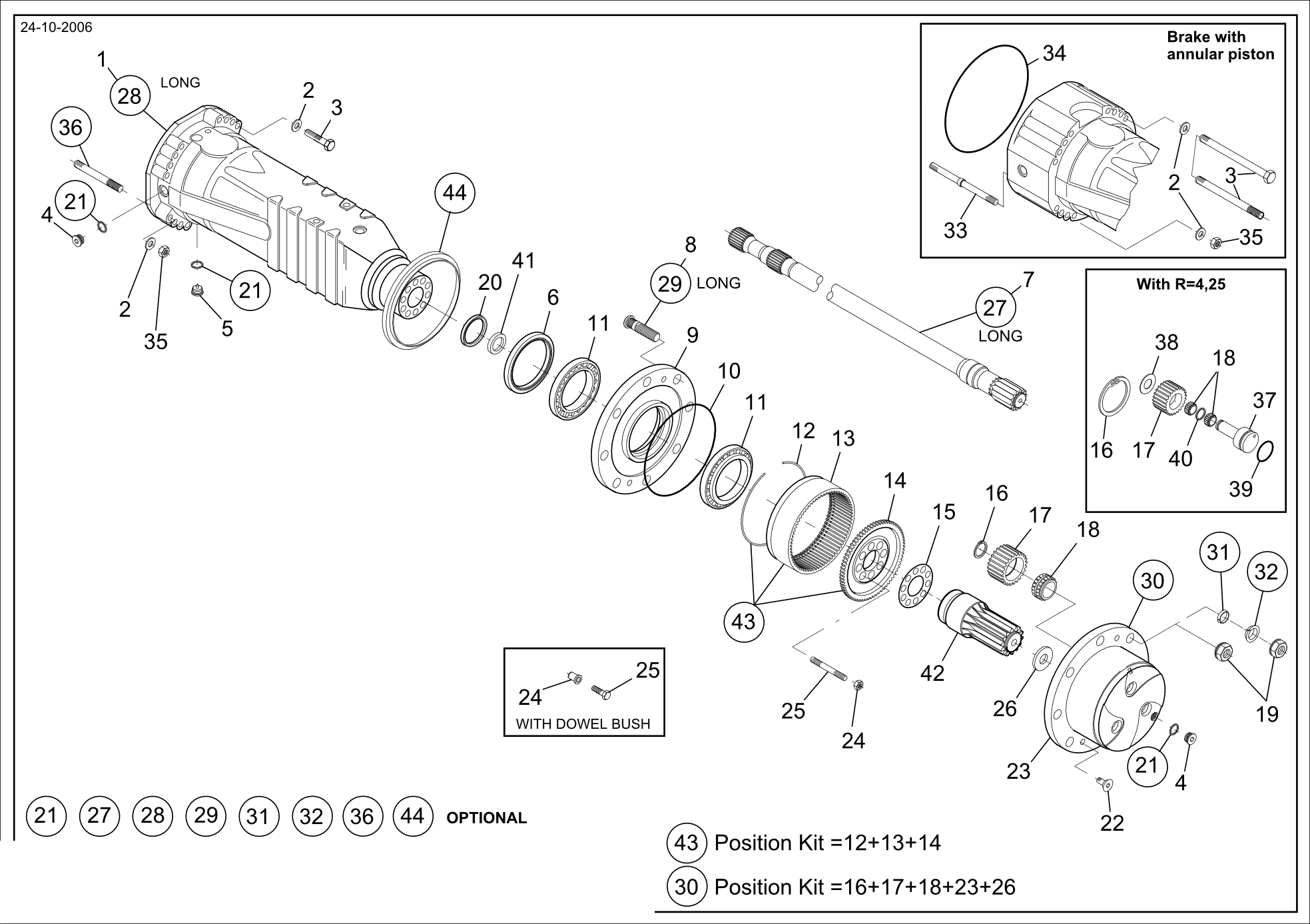 drawing for BOBCAT 112.06.053.03 - WHEEL HUB (figure 3)