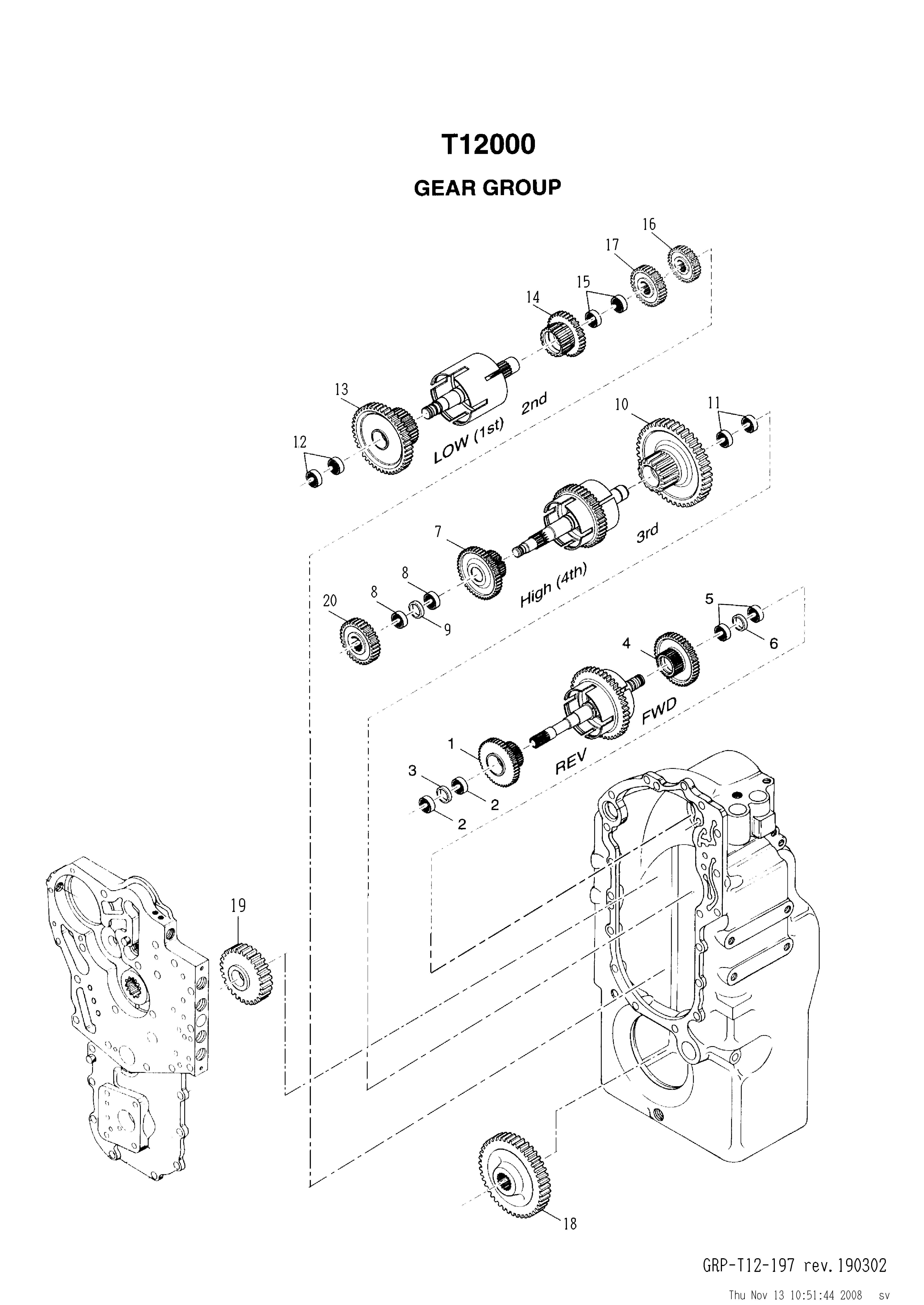 drawing for CNH NEW HOLLAND 219282A1 - GEAR (figure 3)