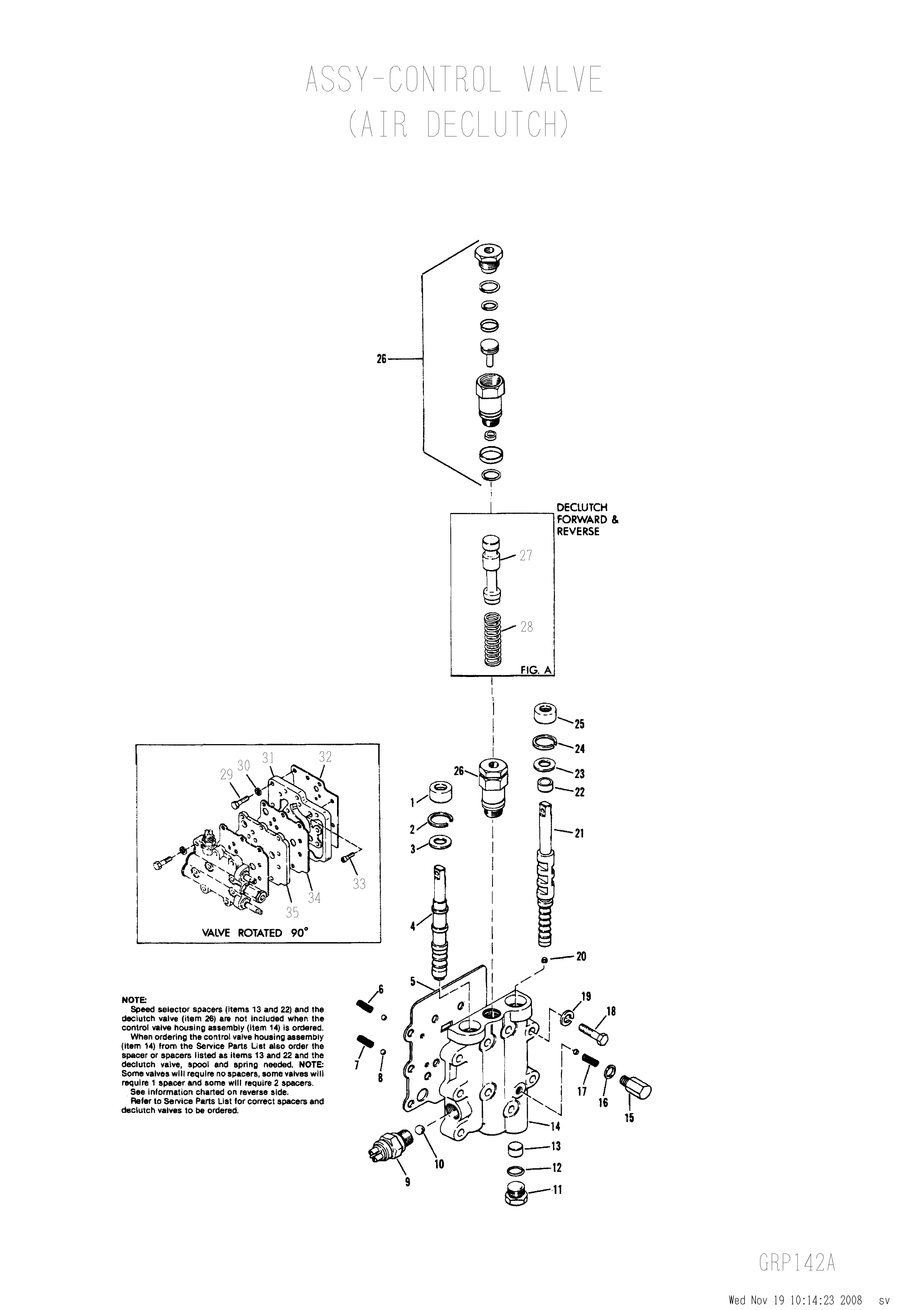 drawing for SANDVIK 0302038 - PLATE-CONTROL VALVE MOUNTING (figure 5)