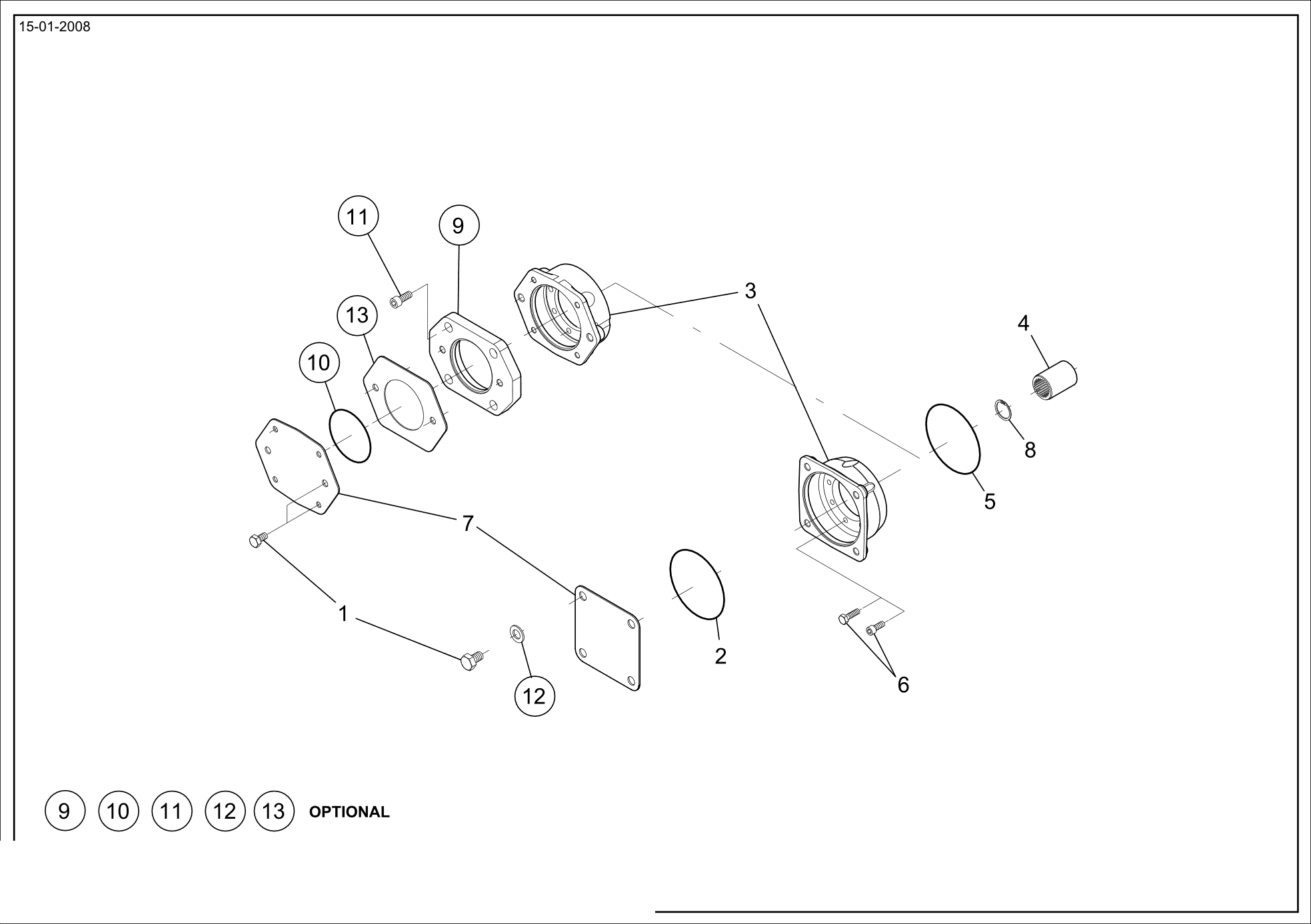 drawing for BOMAG 05011743 - BUSSOLA (figure 1)