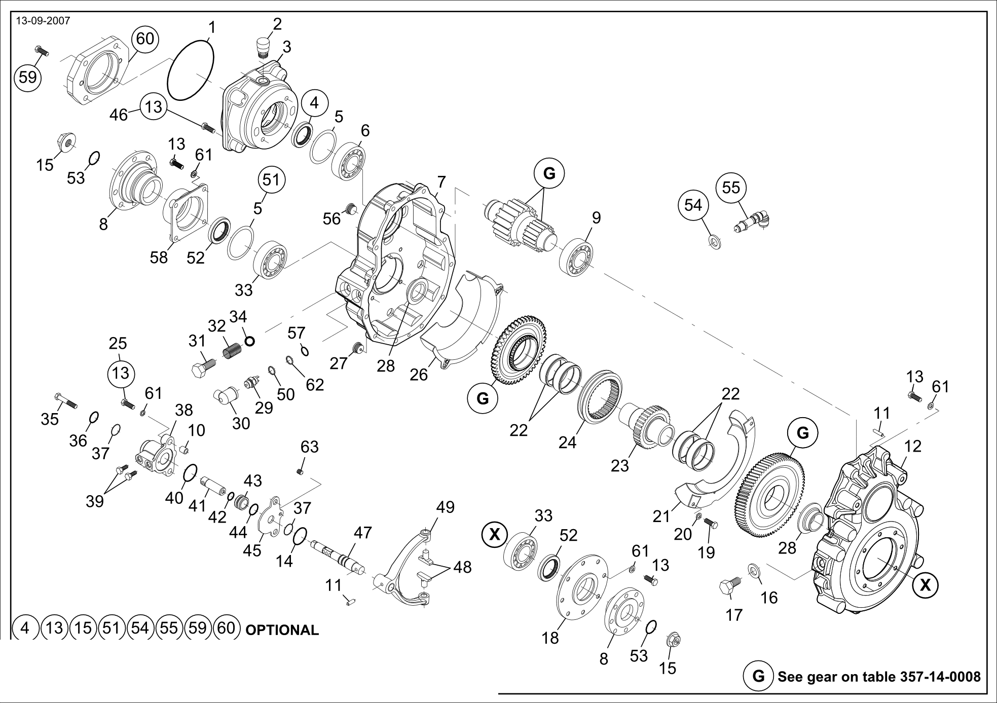 drawing for DOOSAN 357.14.124.01 - SHAFT;OUTPUT (figure 4)