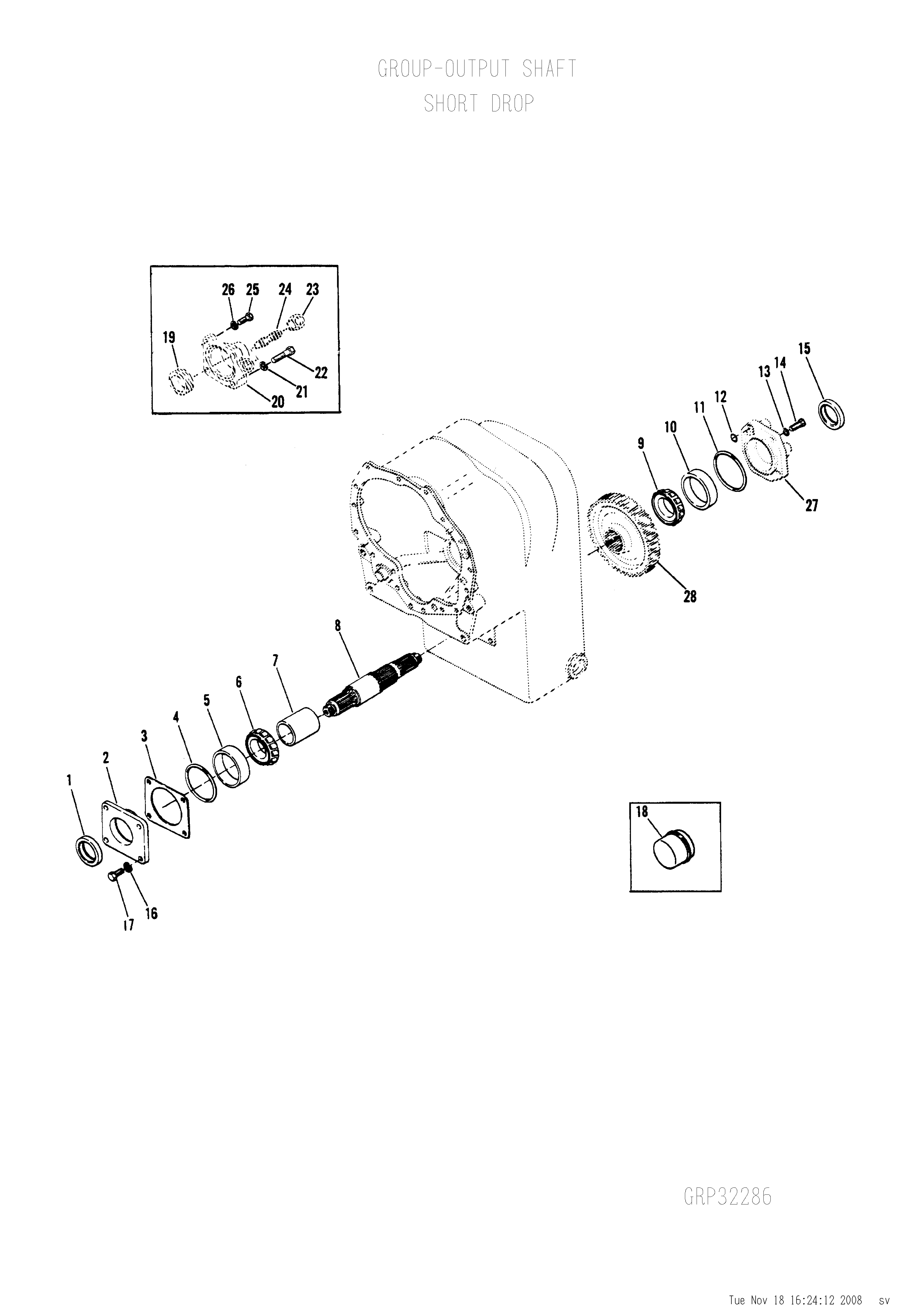 drawing for CNH NEW HOLLAND 75286785 - SHAFT (figure 1)